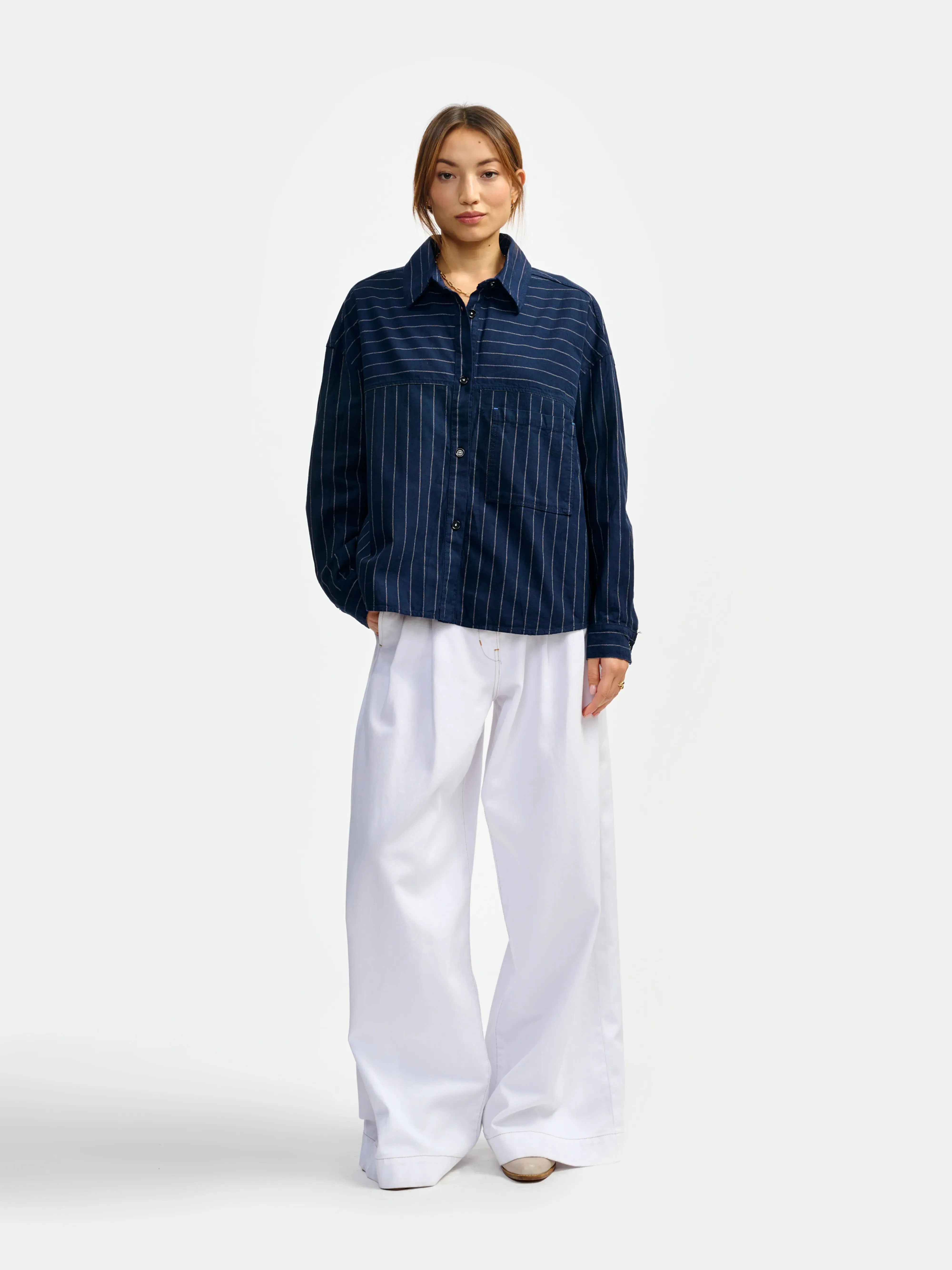 link overshirt (241 / W / STRIPE A)