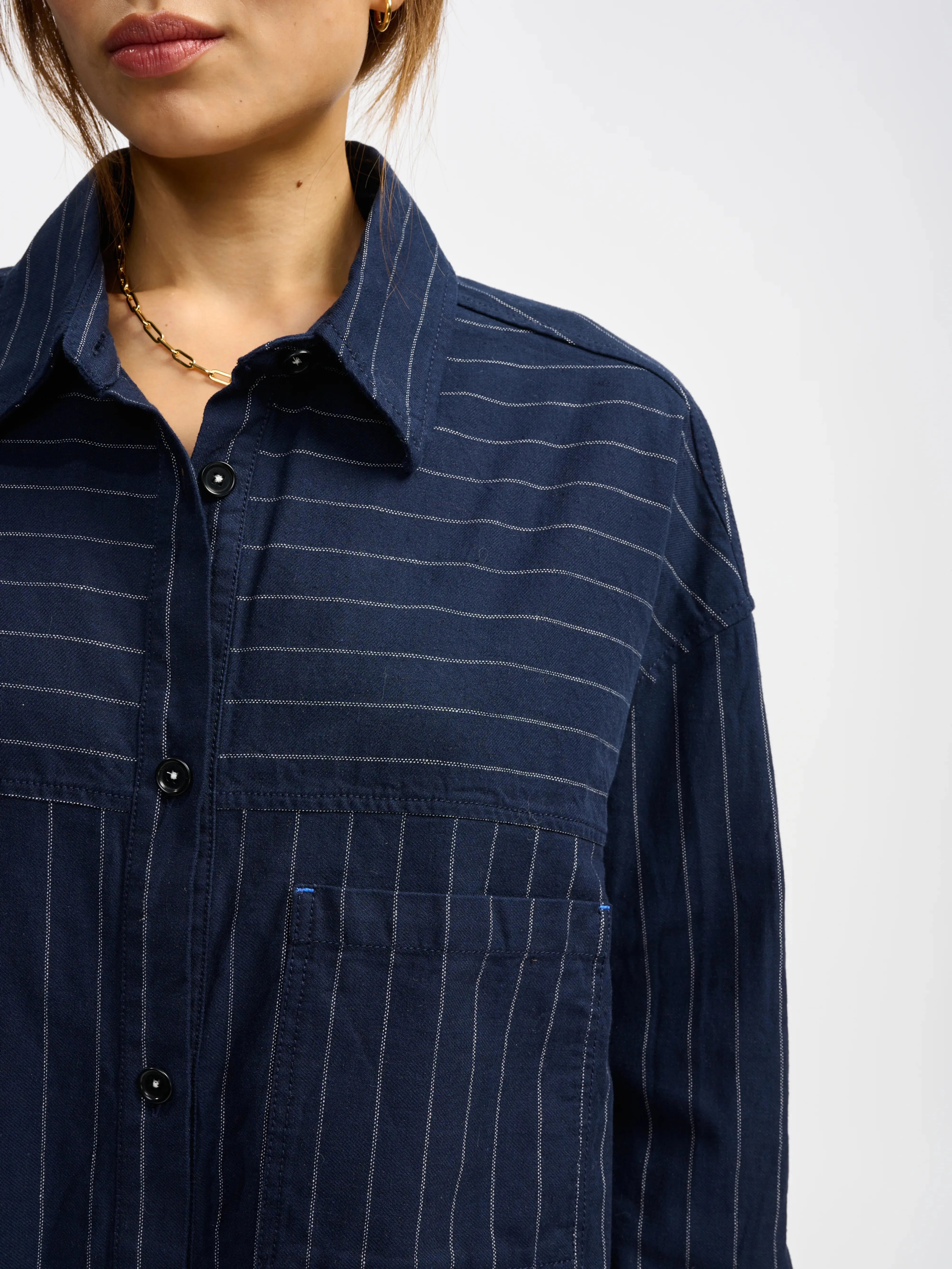 link overshirt (241 / W / STRIPE A)
