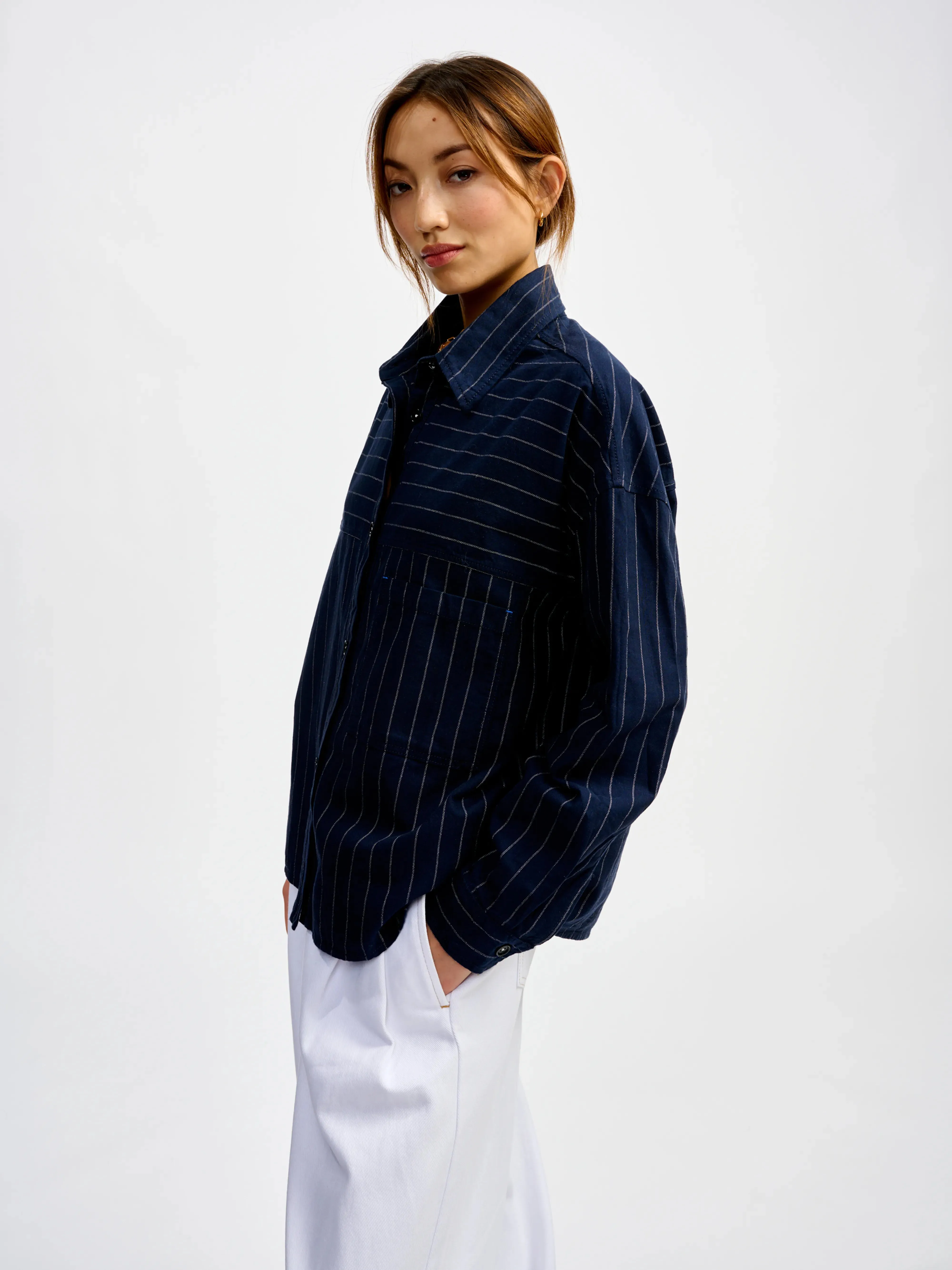 link overshirt (241 / W / STRIPE A)
