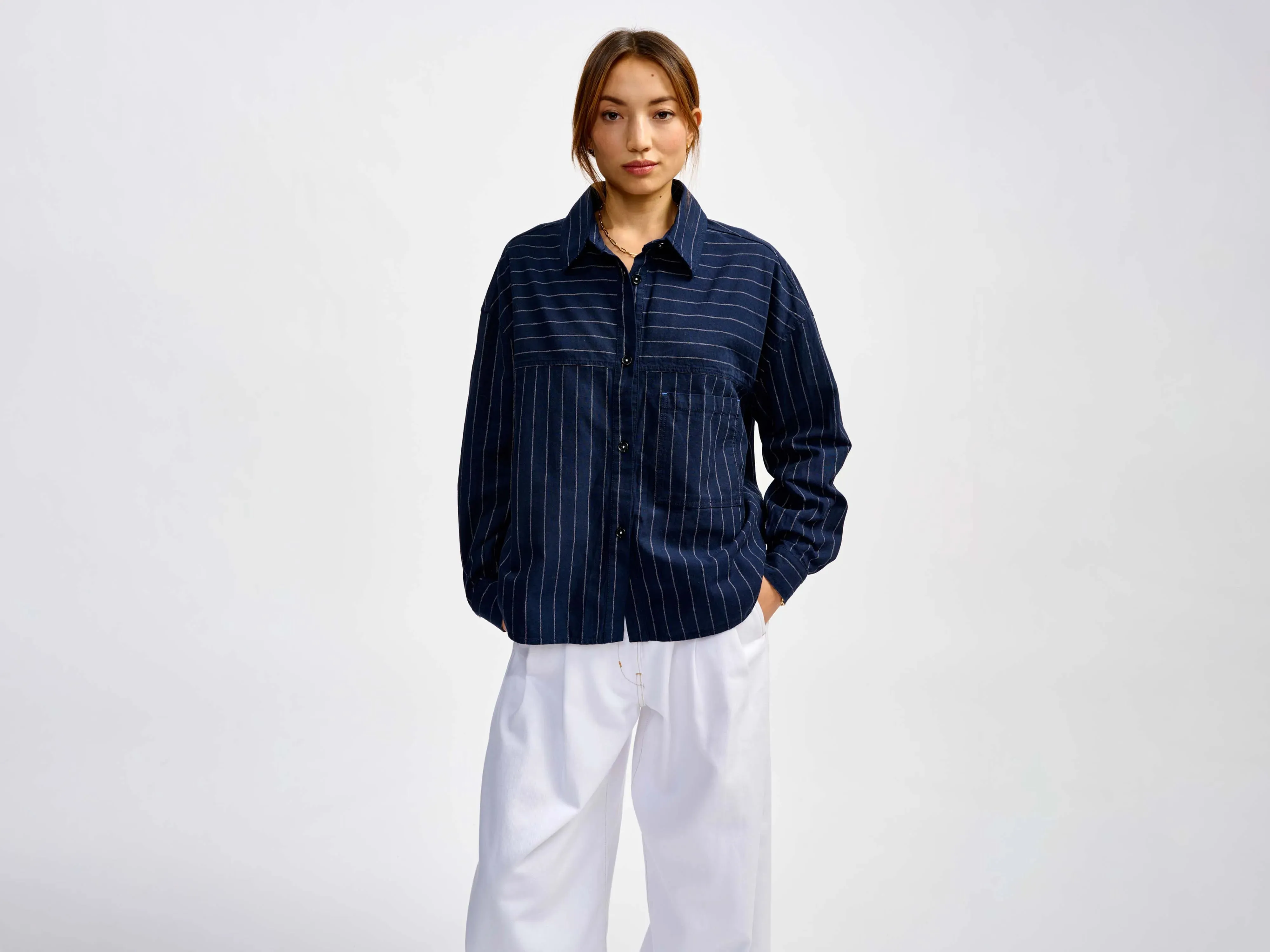 link overshirt (241 / W / STRIPE A)