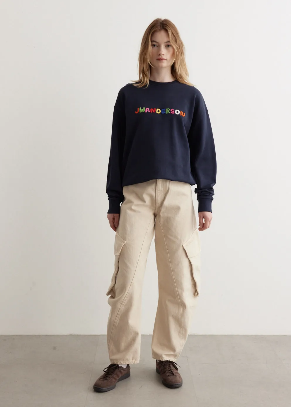 Logo Embroidery Sweatshirt