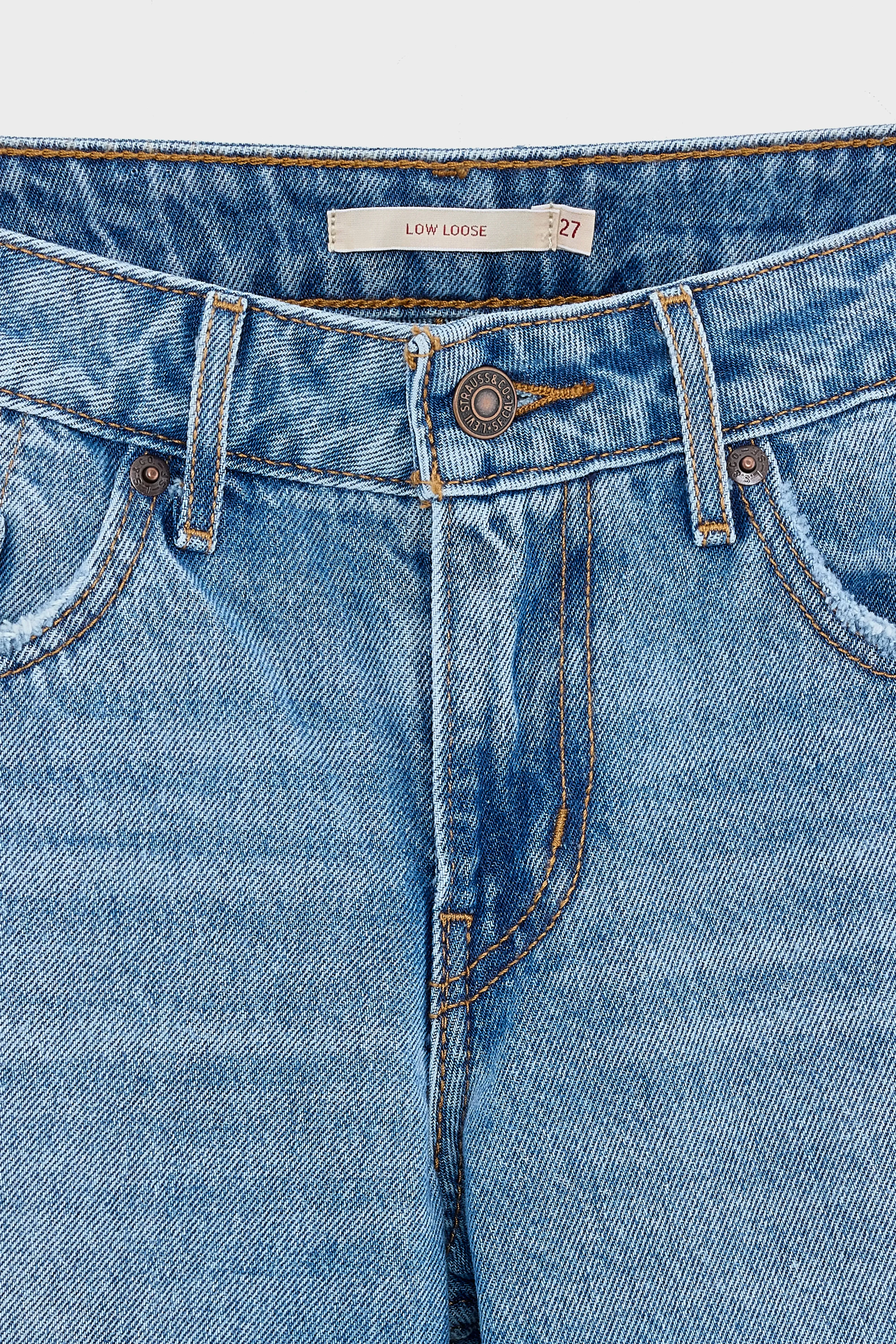 Low Loose Jeans  (251 / W / LT STONE WASH)