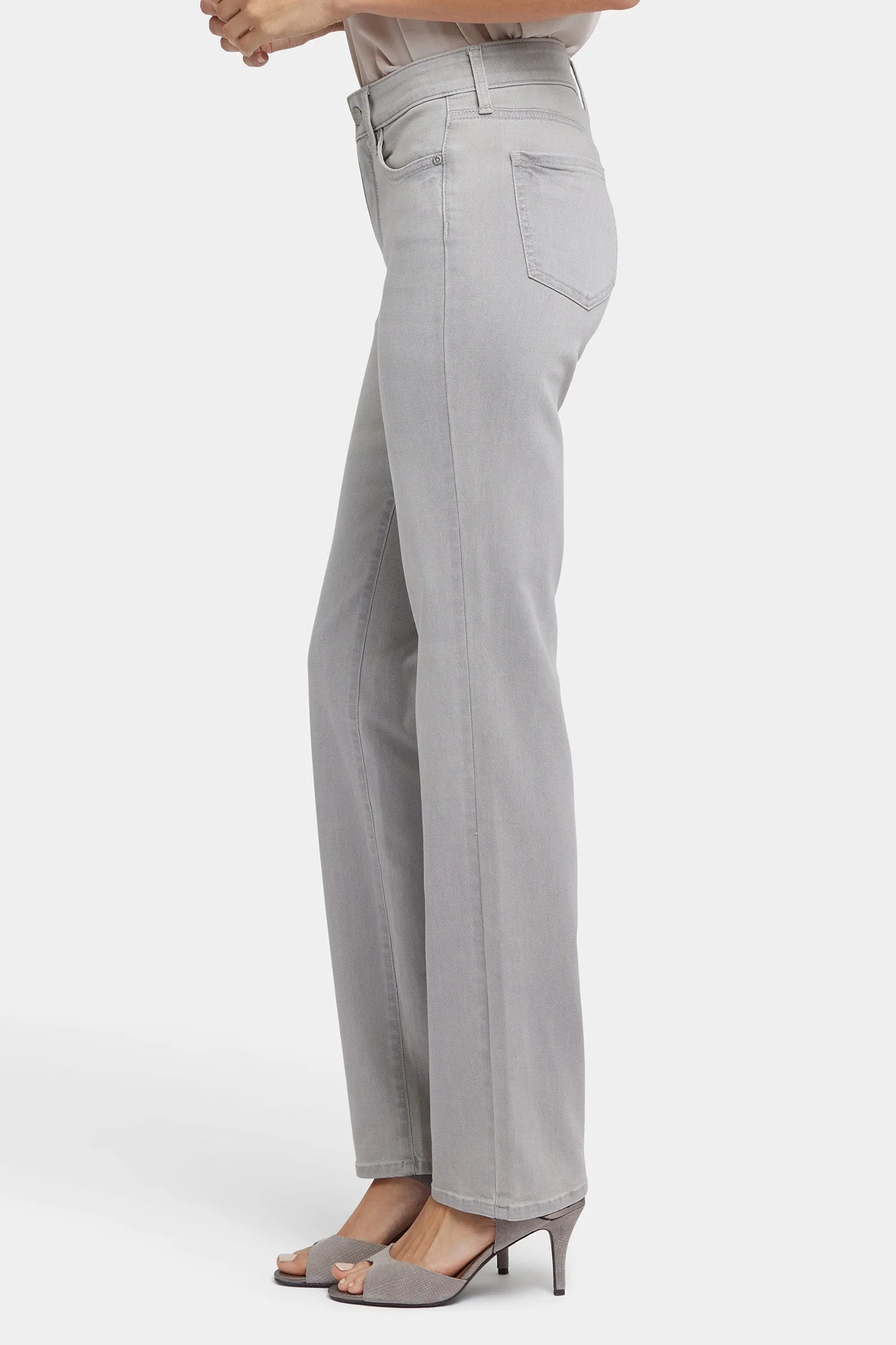 Marilyn Straight Jeans In Long Inseam - Grenada Mist