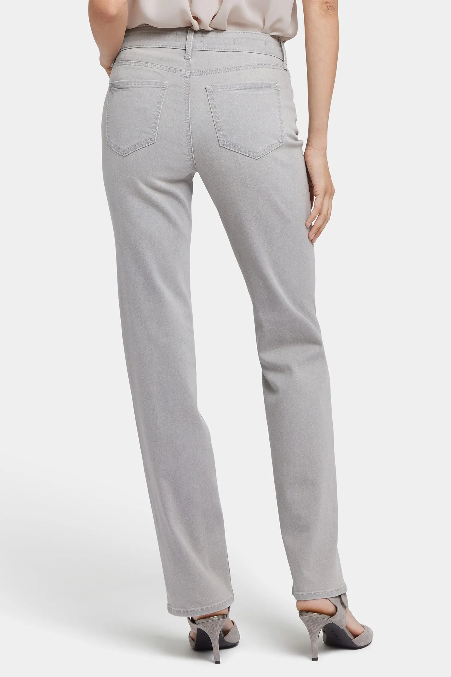 Marilyn Straight Jeans In Long Inseam - Grenada Mist
