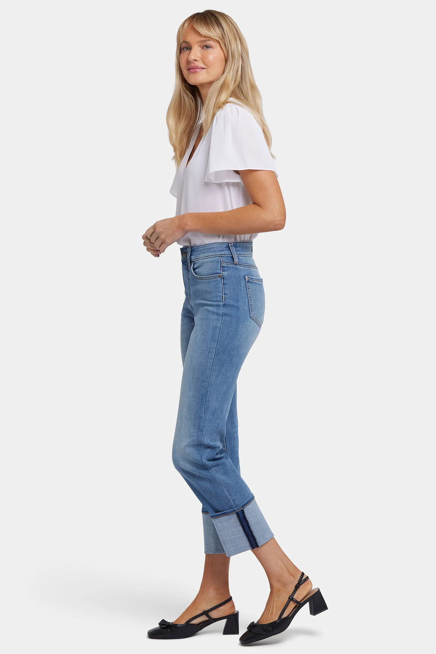 Marilyn Straight Jeans In Petite - Barcelona Breeze