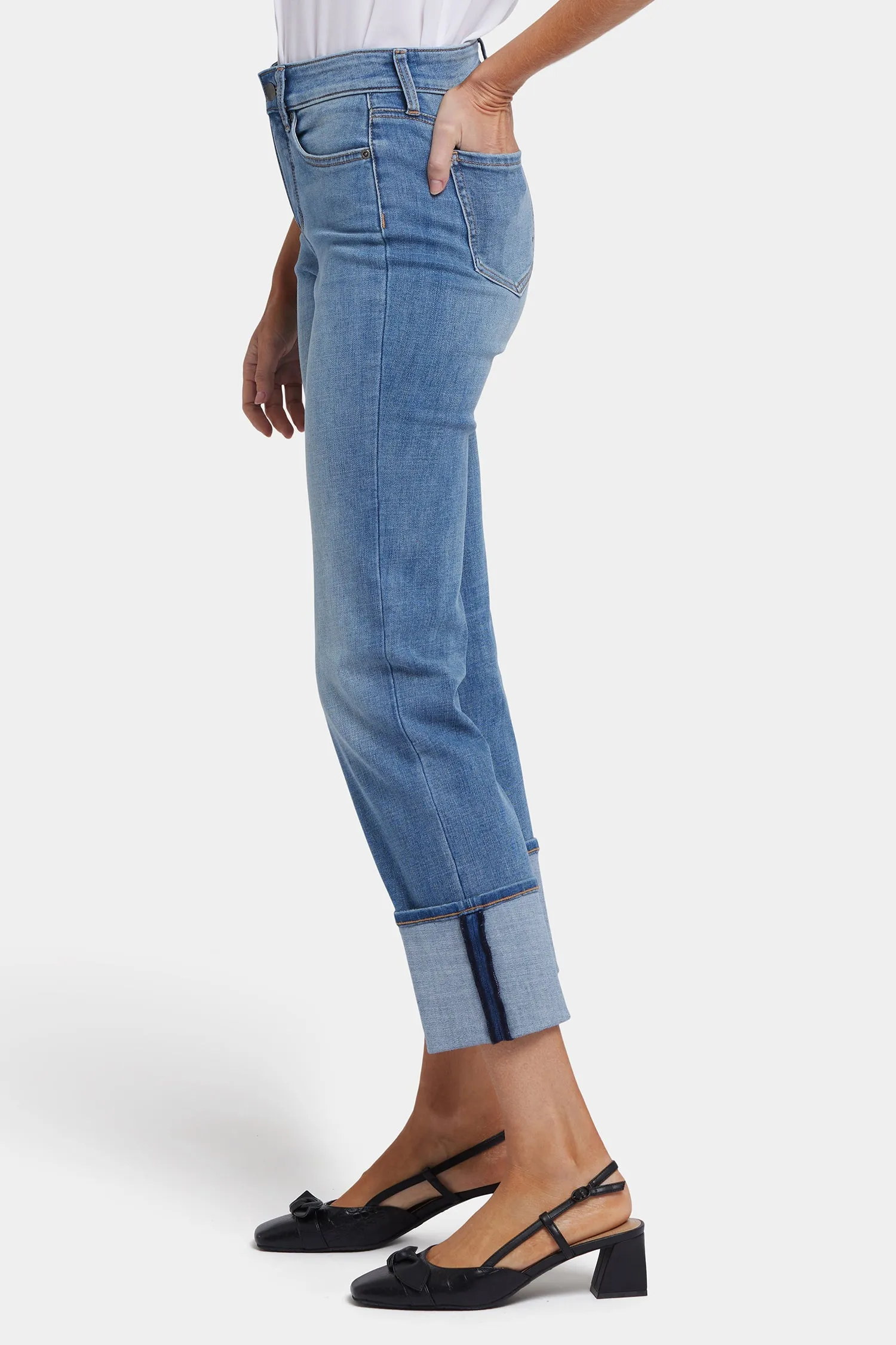 Marilyn Straight Jeans In Petite - Barcelona Breeze