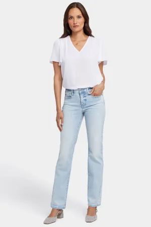 Marilyn Straight Jeans In Petite - Pamplona Ice