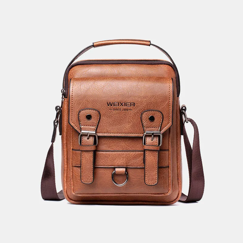 Men Classic Faux Leather Shoulder Bag Messeger Bag Handbag Small Bag