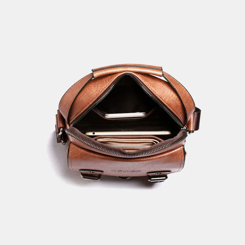 Men Classic Faux Leather Shoulder Bag Messeger Bag Handbag Small Bag