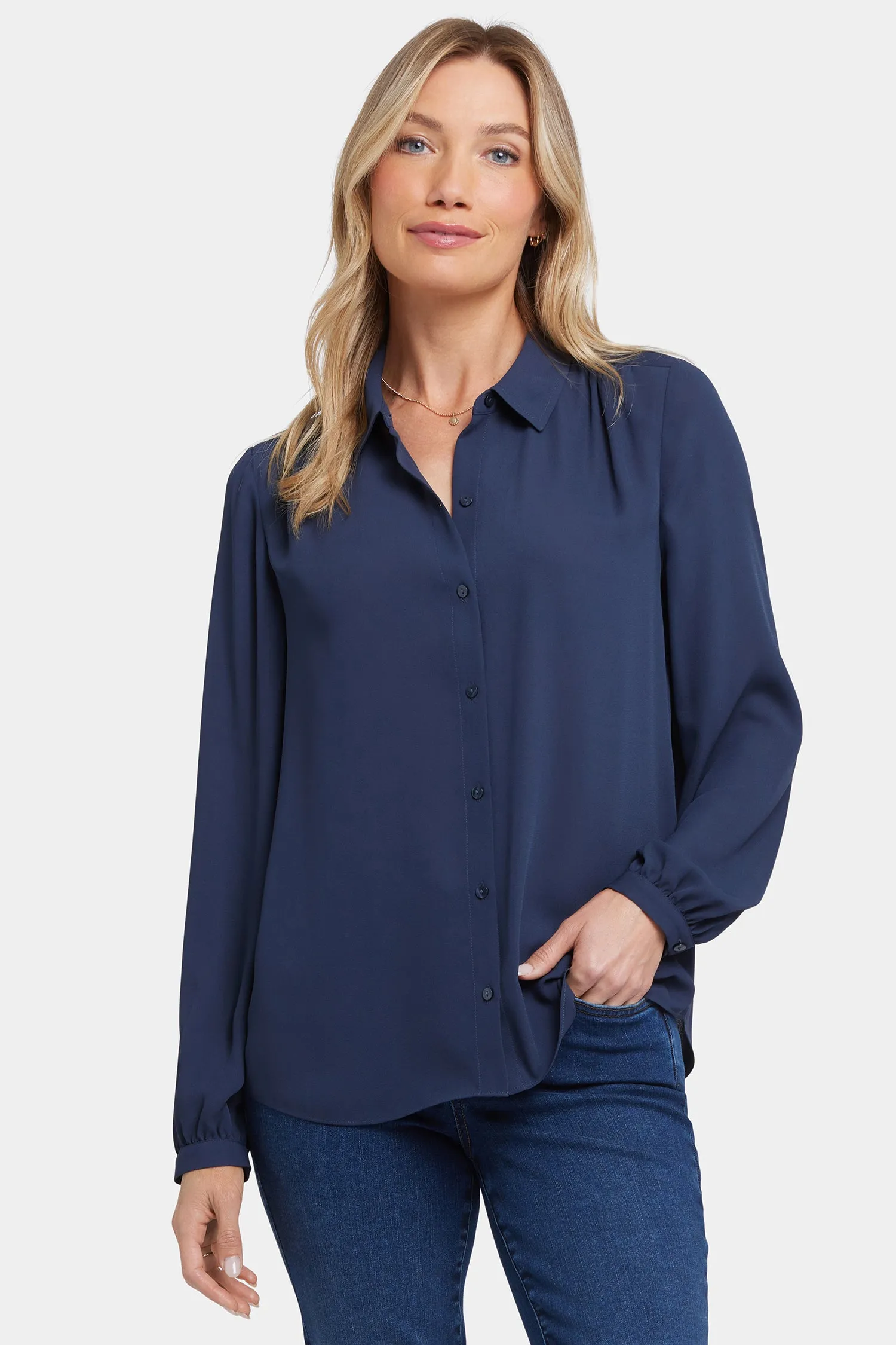 Modern Blouse - Oxford Navy