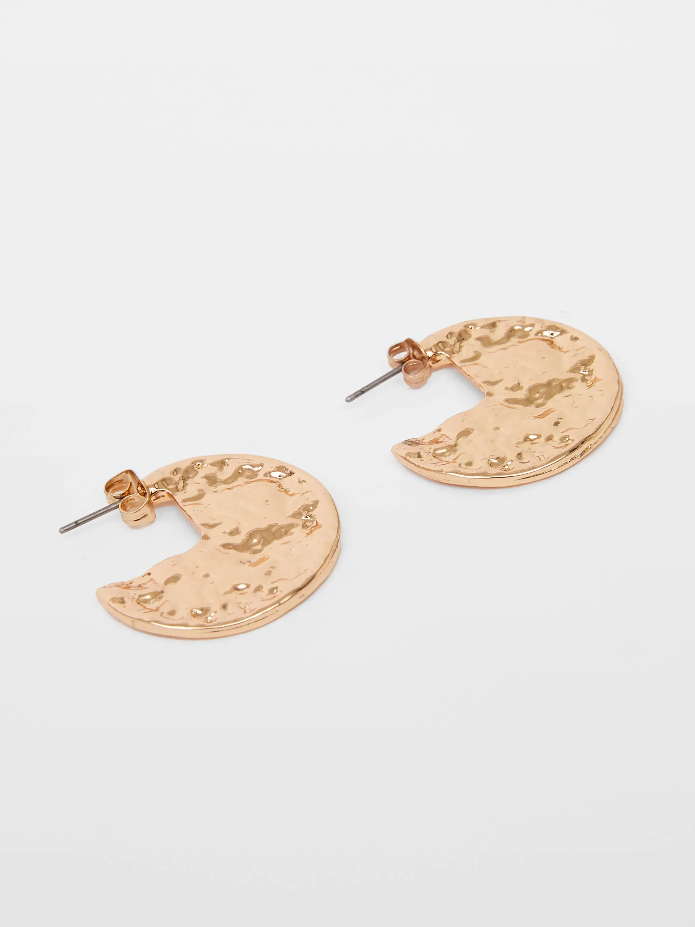 Molten Half Hoop Earrings