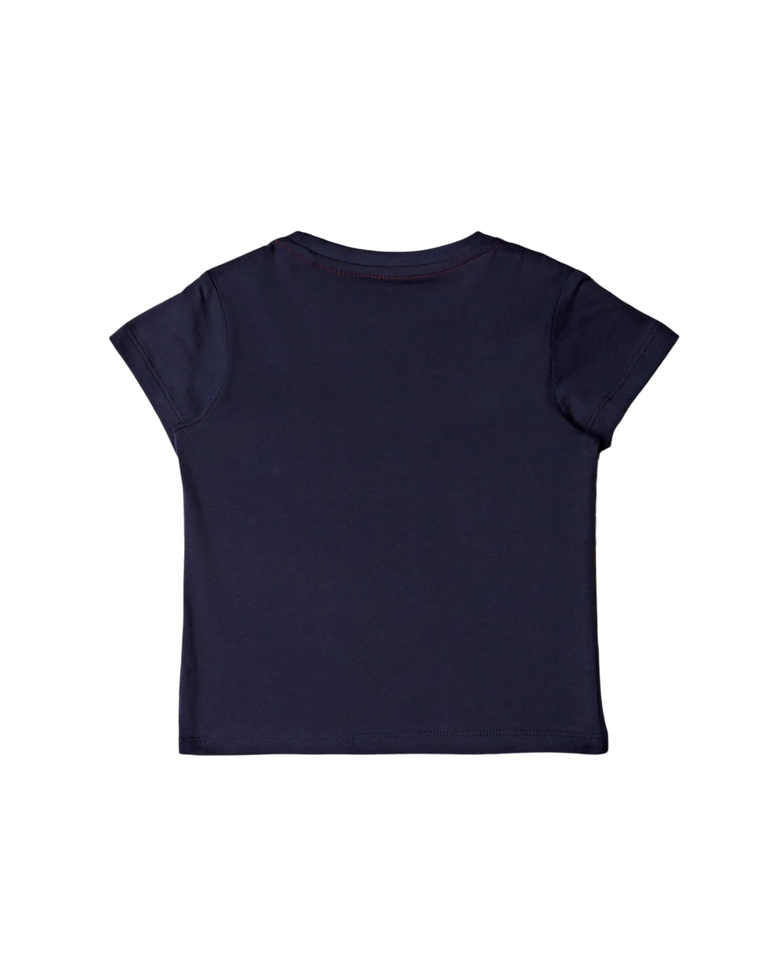 Navy Blue Logo Short Sleeve T-Shirt (2-7)