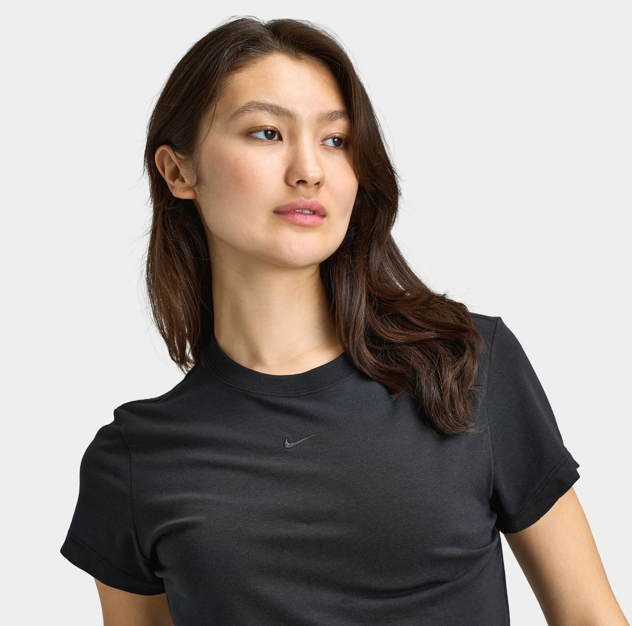 Nike Sportswear Women's Chill Knit Crop T-Shirt Black / Black