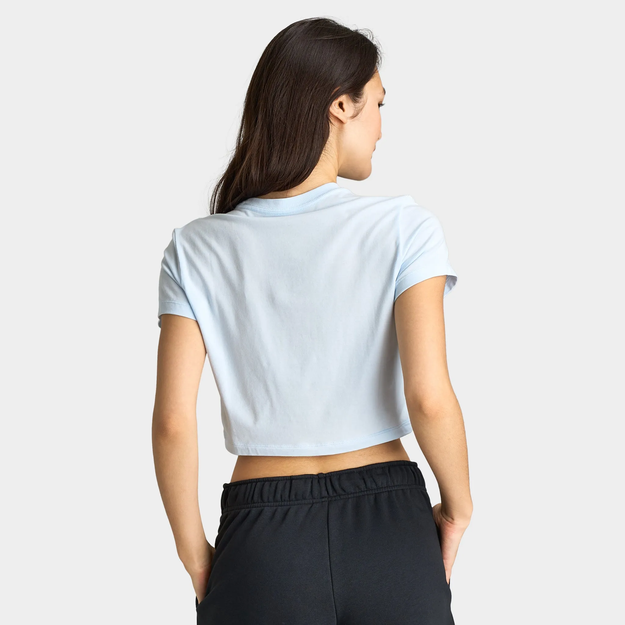 Nike Sportswear Women's Chill Knit Cropped T-Shirt Blue Tint / Sail