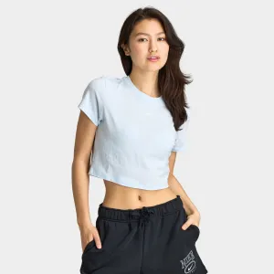 Nike Sportswear Women's Chill Knit Cropped T-Shirt Blue Tint / Sail