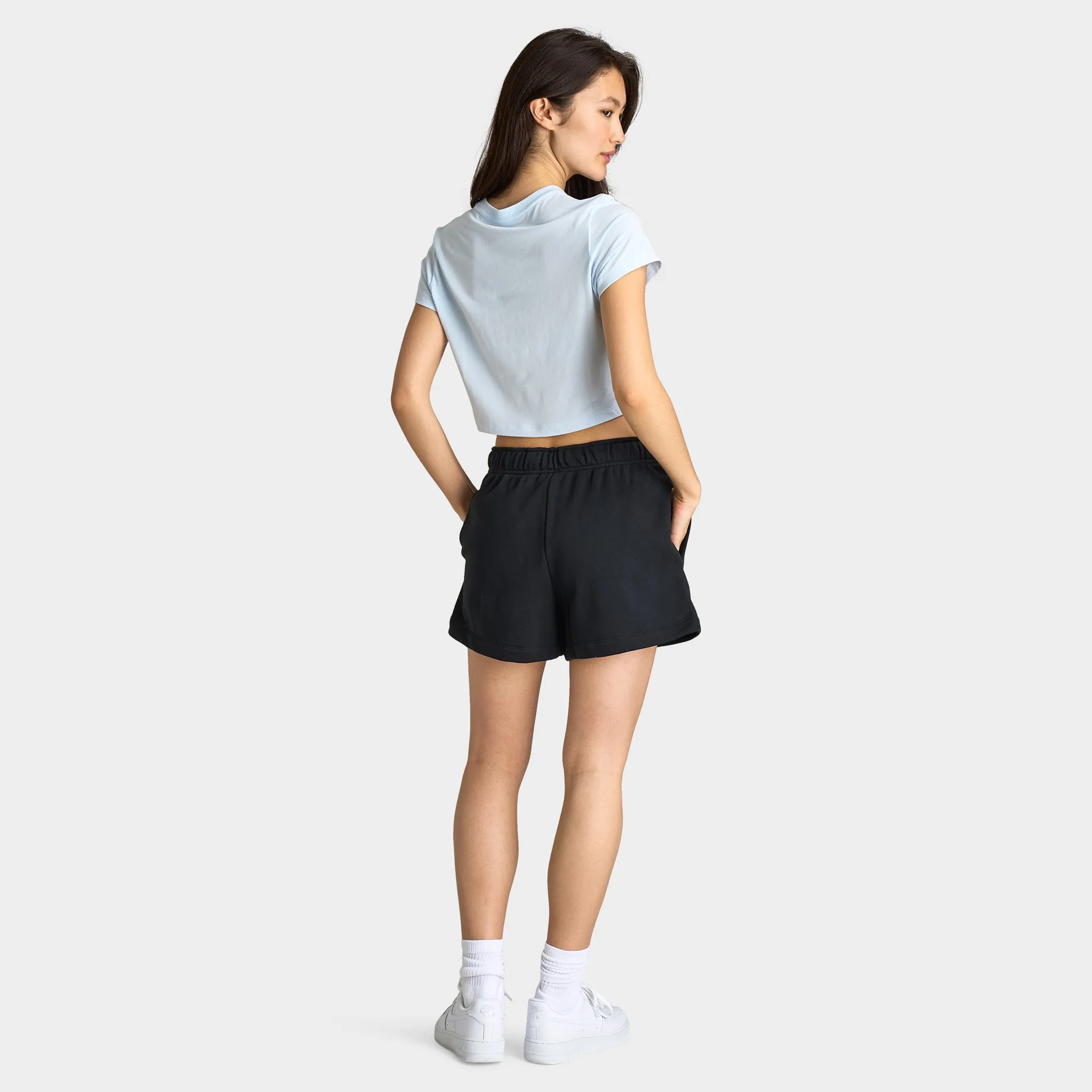 Nike Sportswear Women's Chill Knit Cropped T-Shirt Blue Tint / Sail