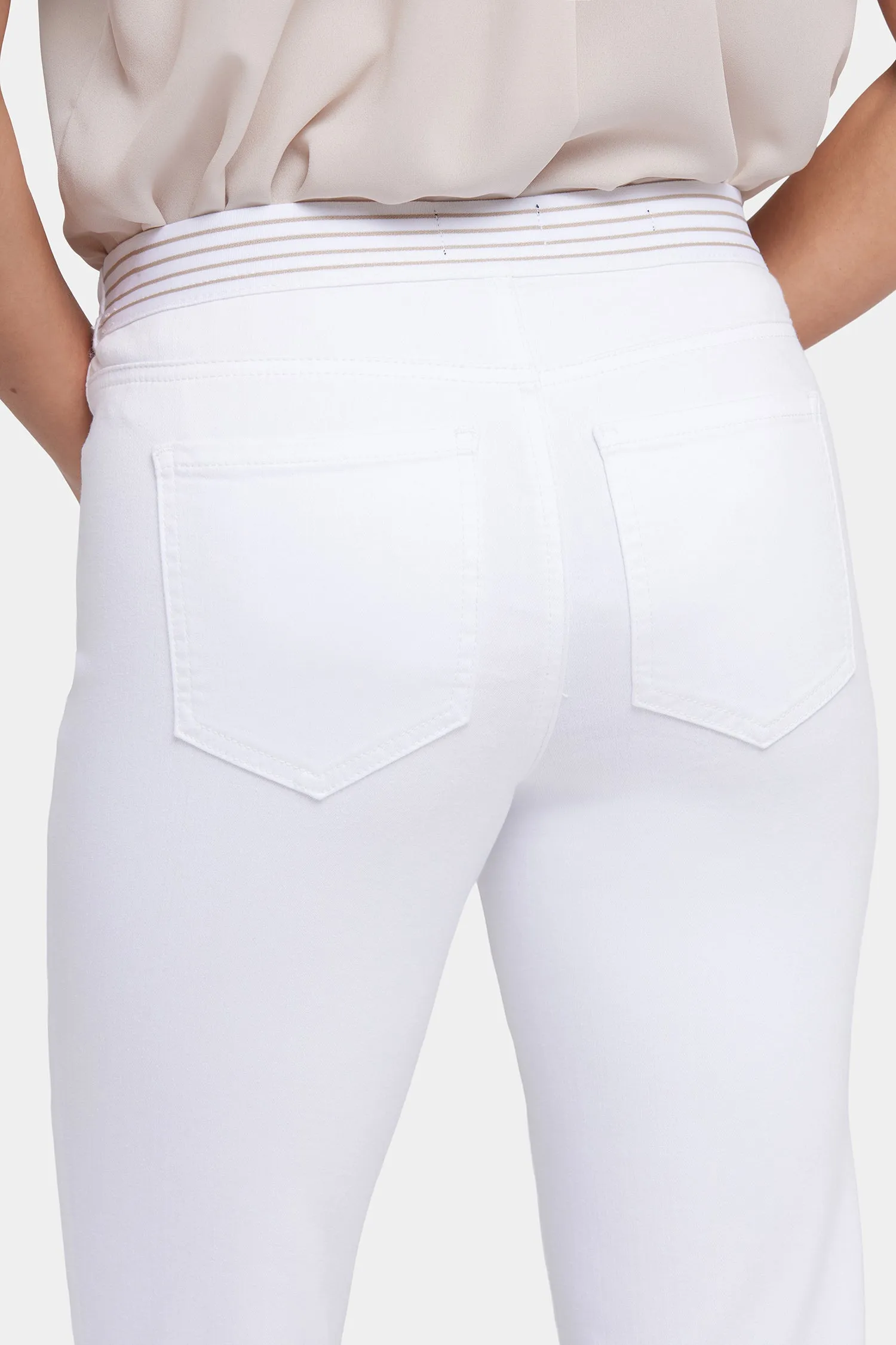 No Gapper™ Marilyn Straight Jeans In Petite - Optic White
