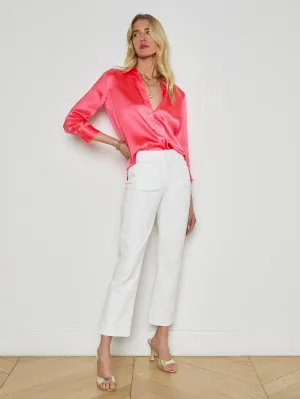 Noya Cropped Slim Flare Jean
