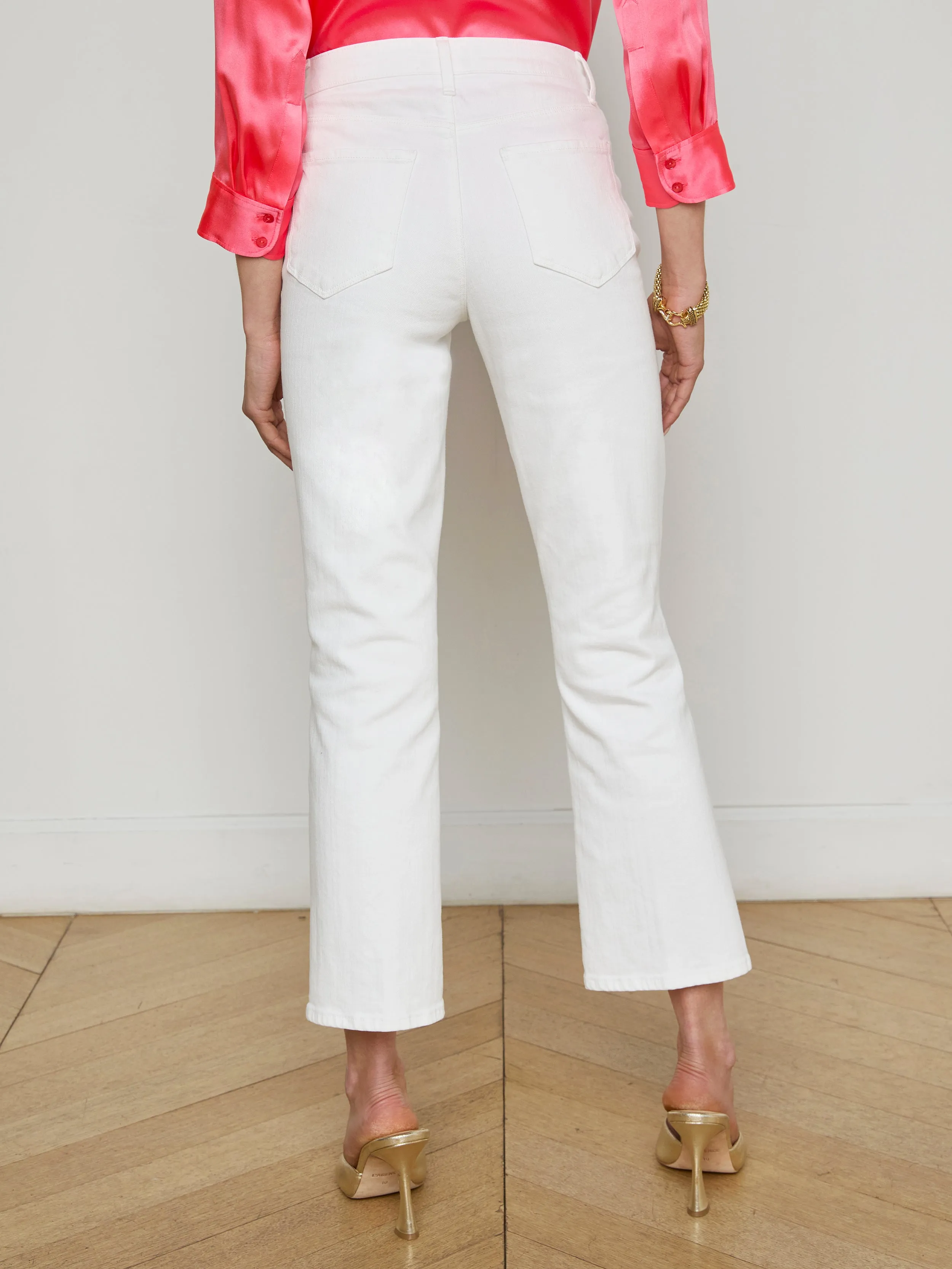 Noya Cropped Slim Flare Jean