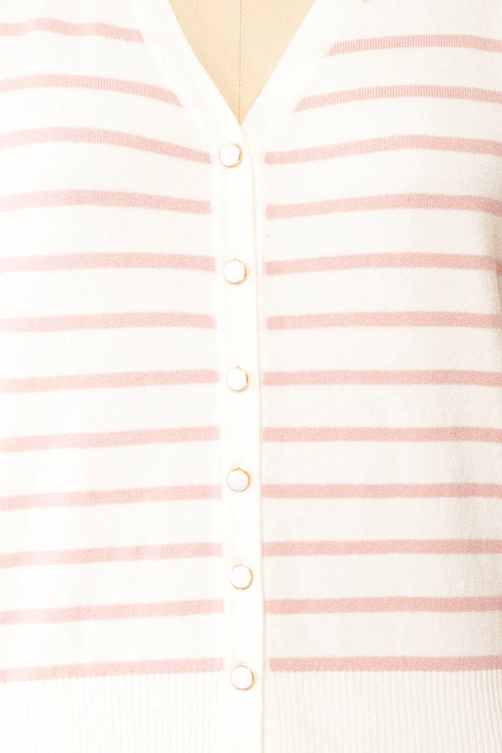 Oklahoma | Striped Cardigan w/ Short Sleeves