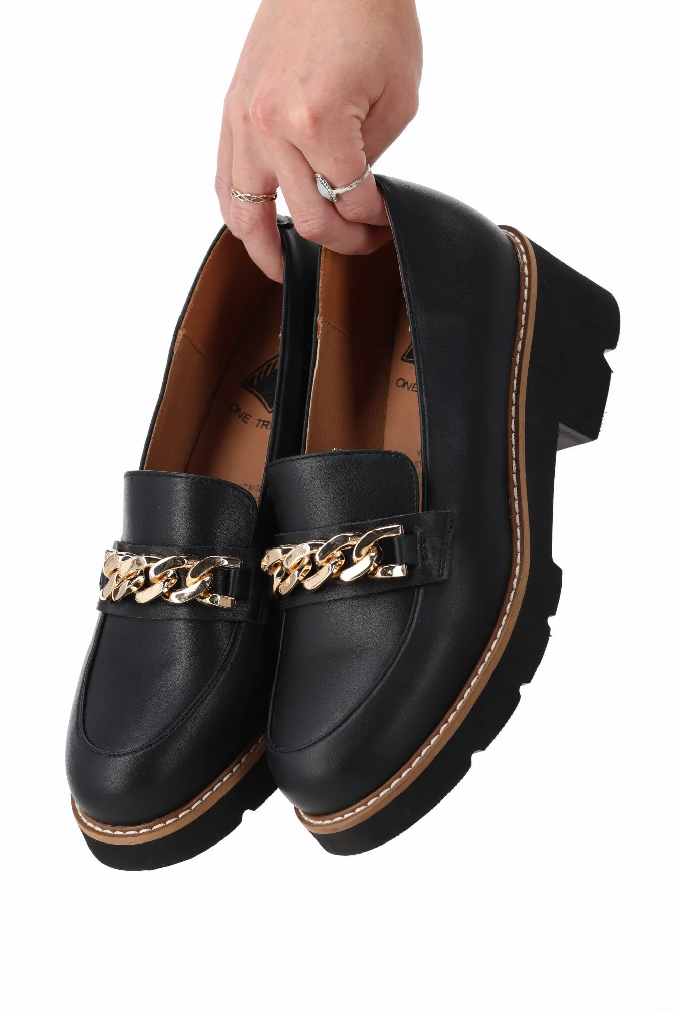 One Trick Pony Nation Leather Loafer Black