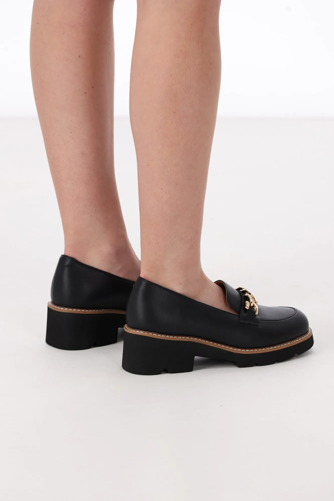 One Trick Pony Nation Leather Loafer Black
