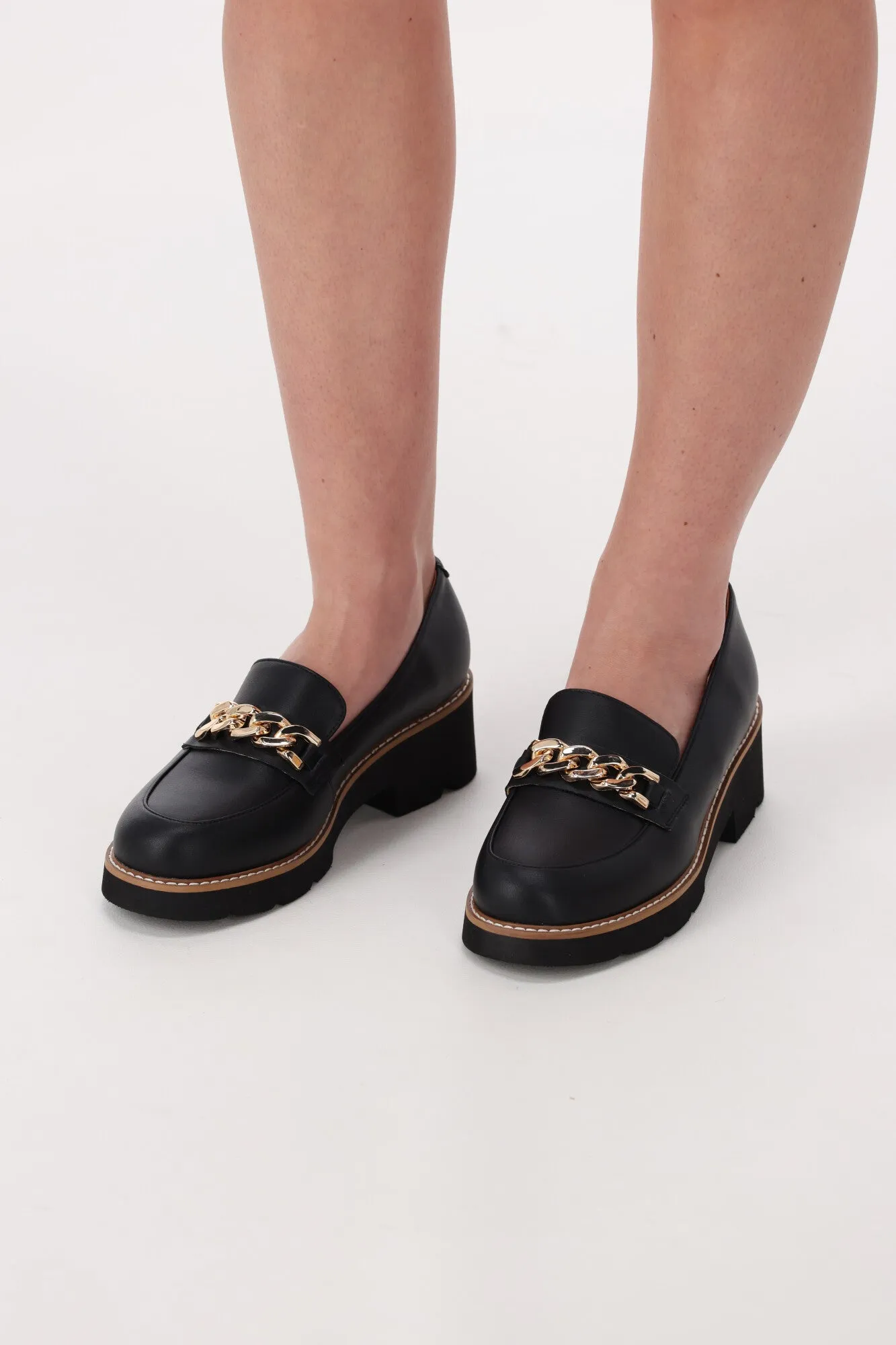 One Trick Pony Nation Leather Loafer Black