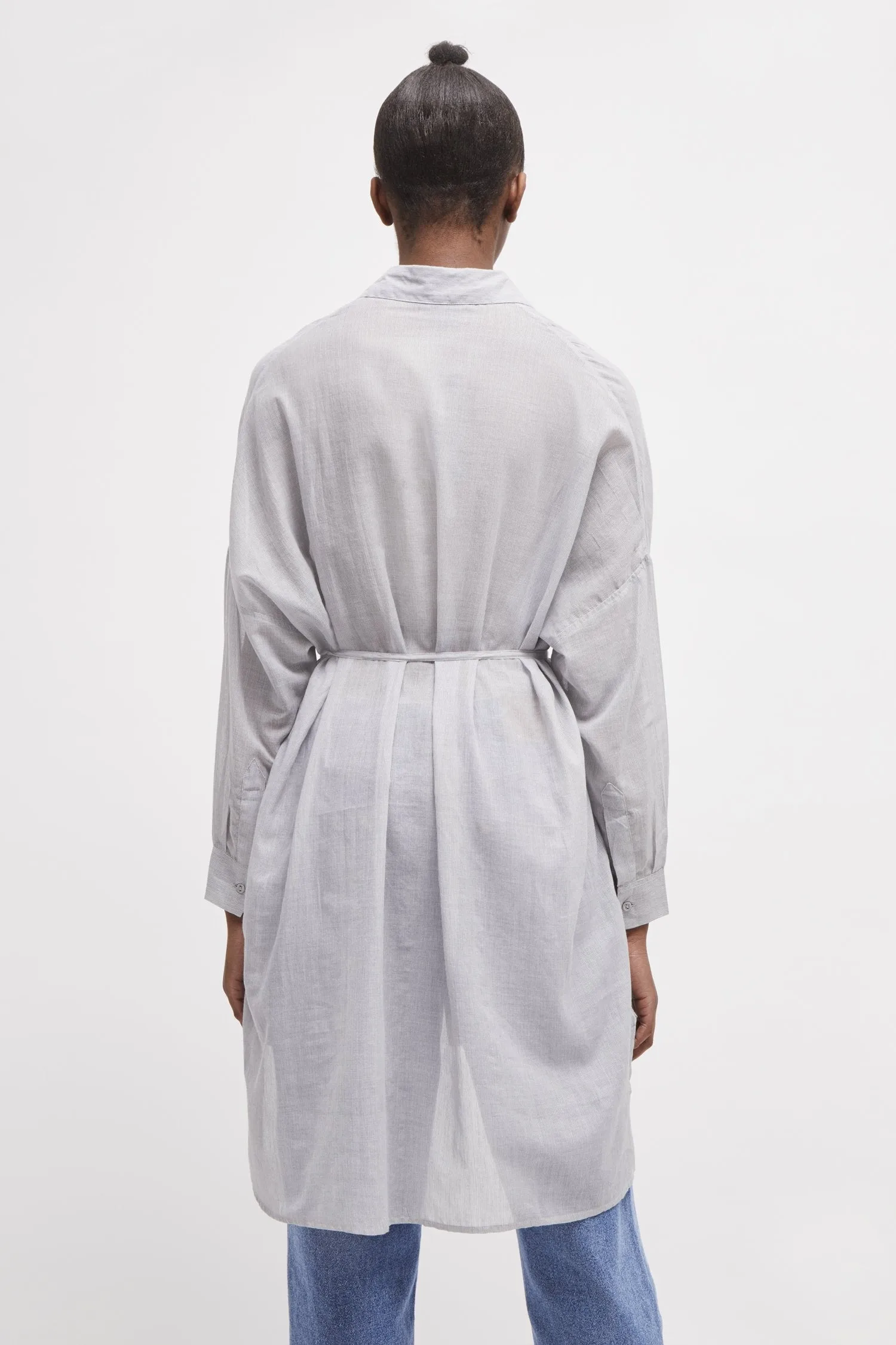 Pruet Lawn Thin Stripe Shirt