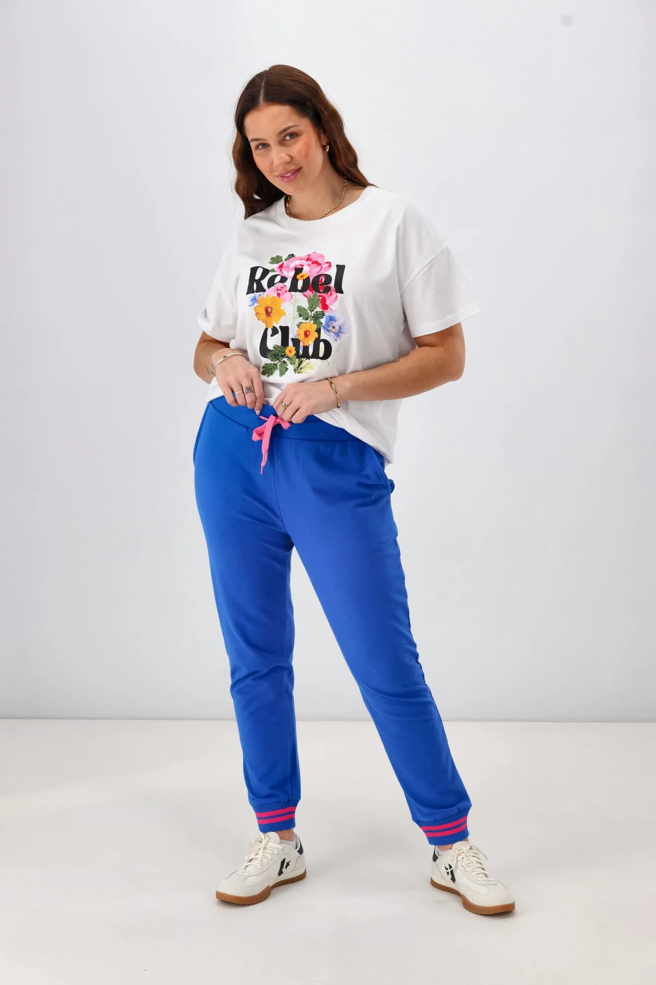 Rebel Club Keeley Track Pant Blue Pre-Order Due Late May