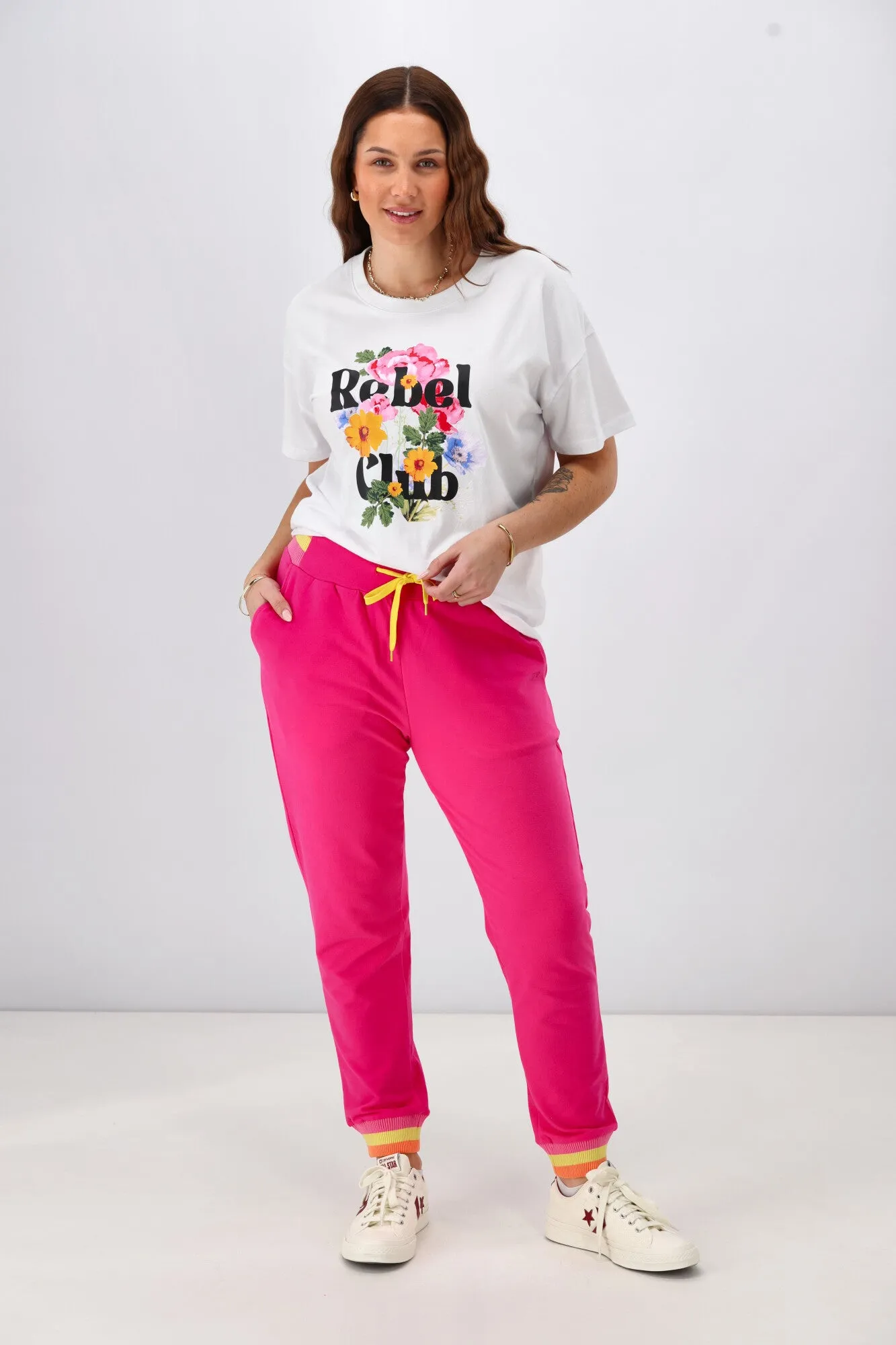 Rebel Club Keeley Track Pant Pink Pre-Order Due Late May