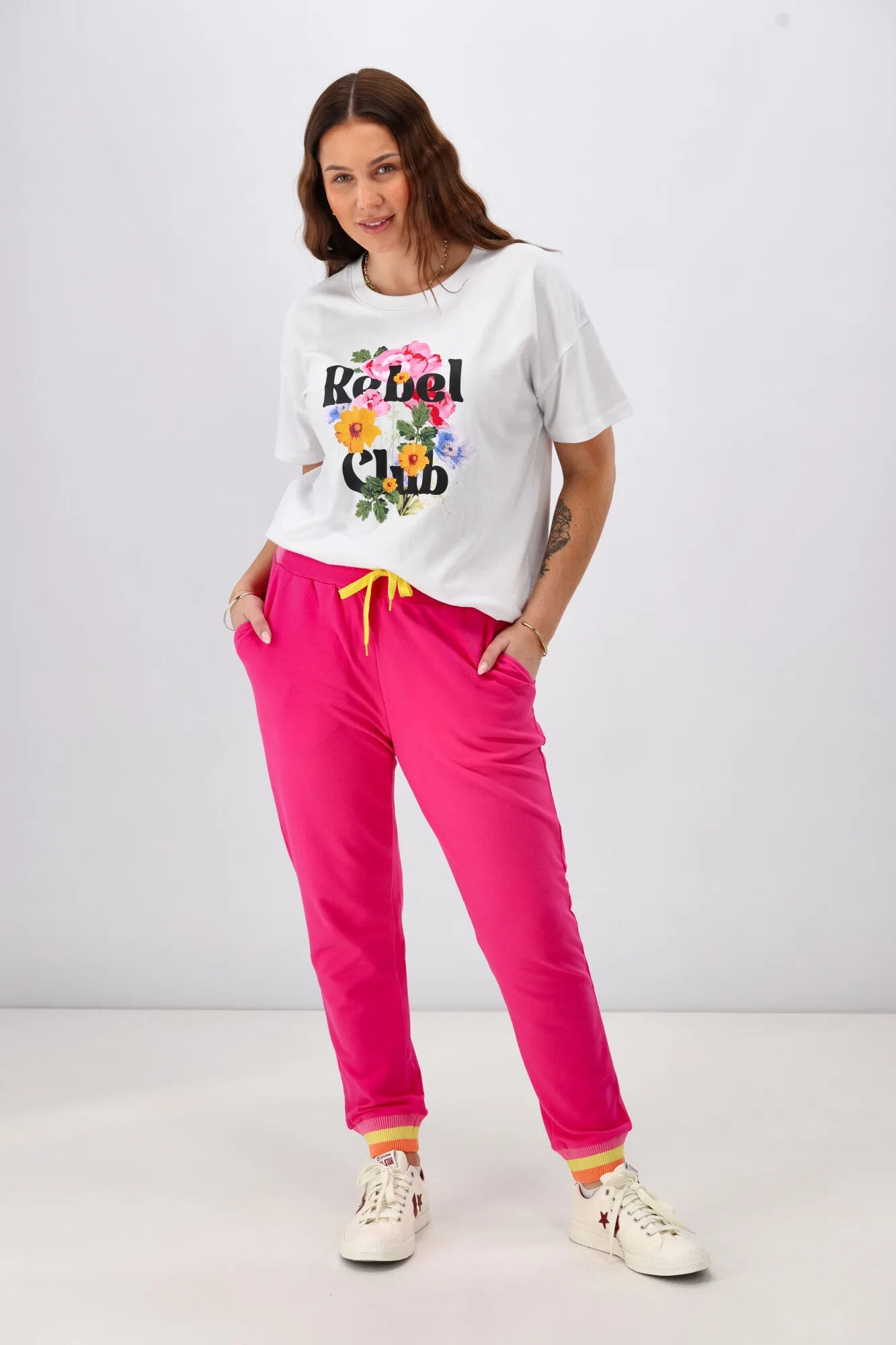 Rebel Club Keeley Track Pant Pink Pre-Order Due Late May