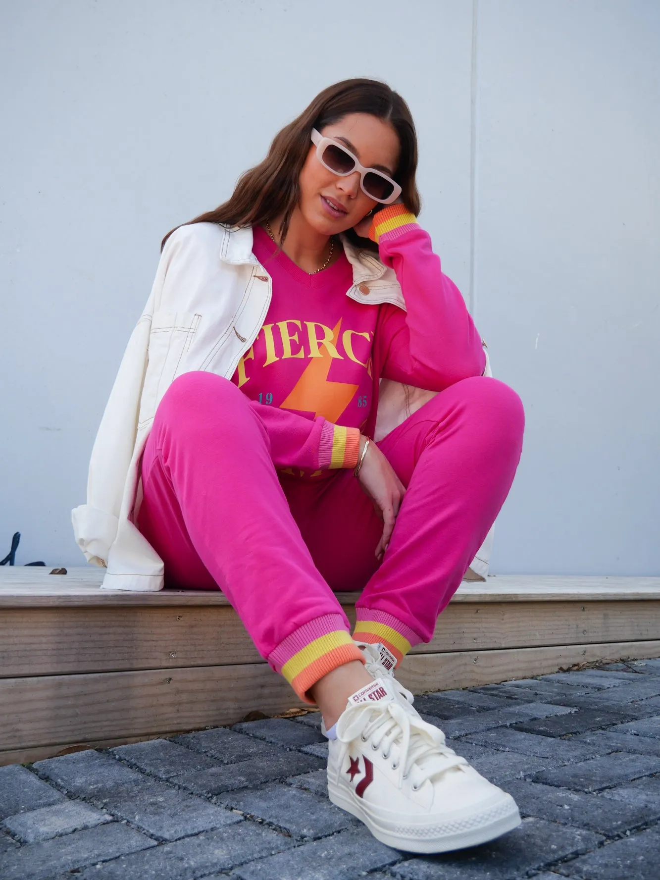 Rebel Club Keeley Track Pant Pink Pre-Order Due Late May