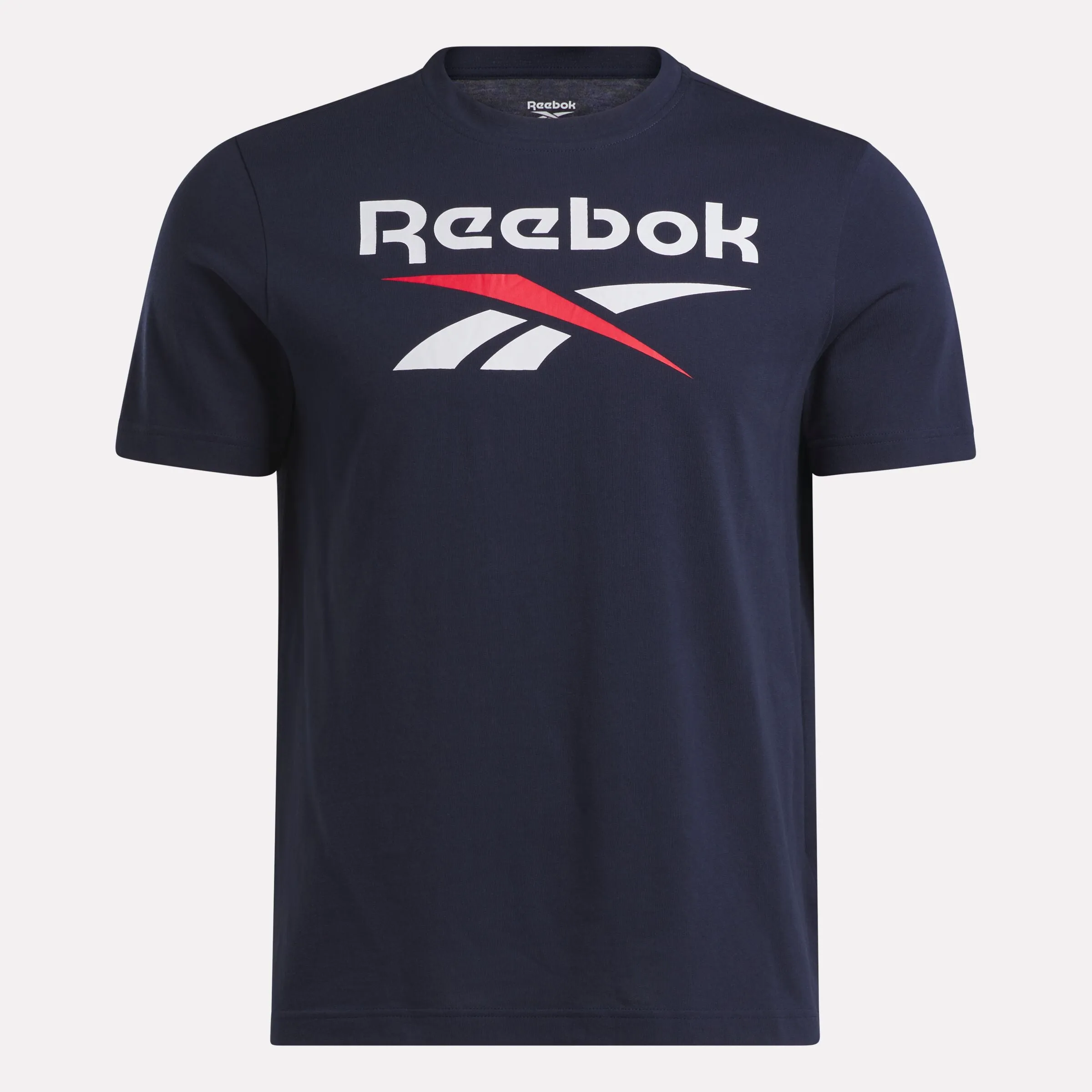 Reebok Id Stacked Logo T-Shirt Vector Navy