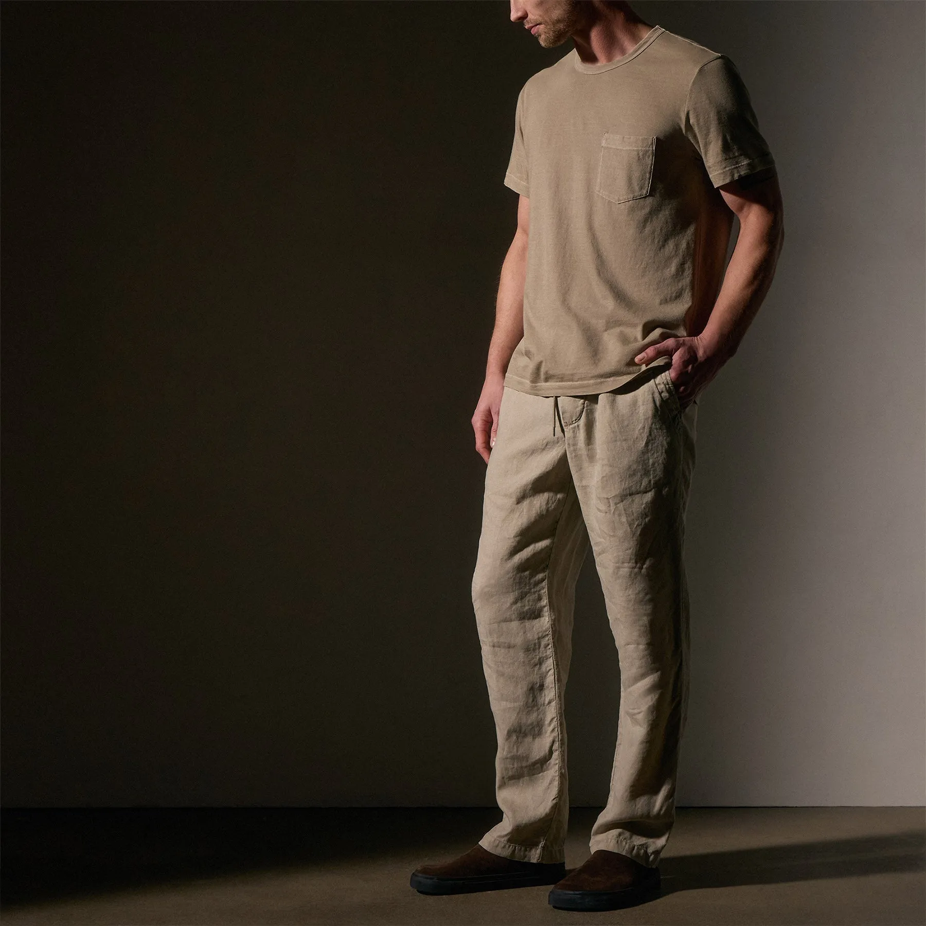 Relaxed Linen Pant - Mineral Pigment