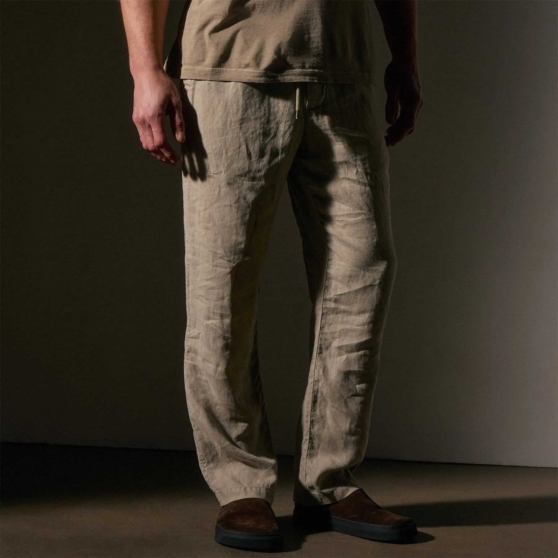 Relaxed Linen Pant - Mineral Pigment