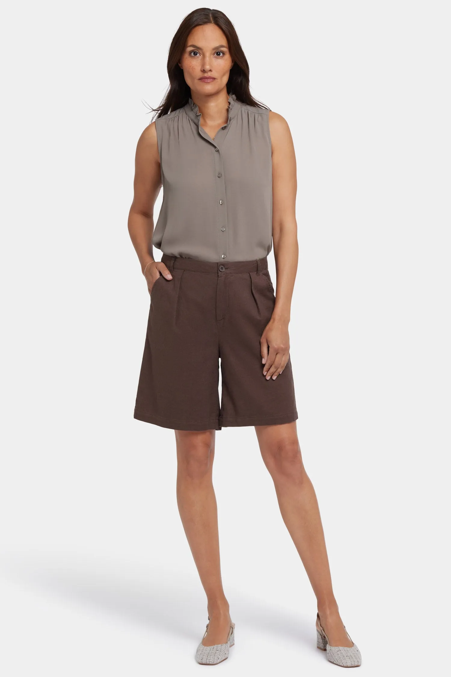 Relaxed Shorts  - Coffee Bean