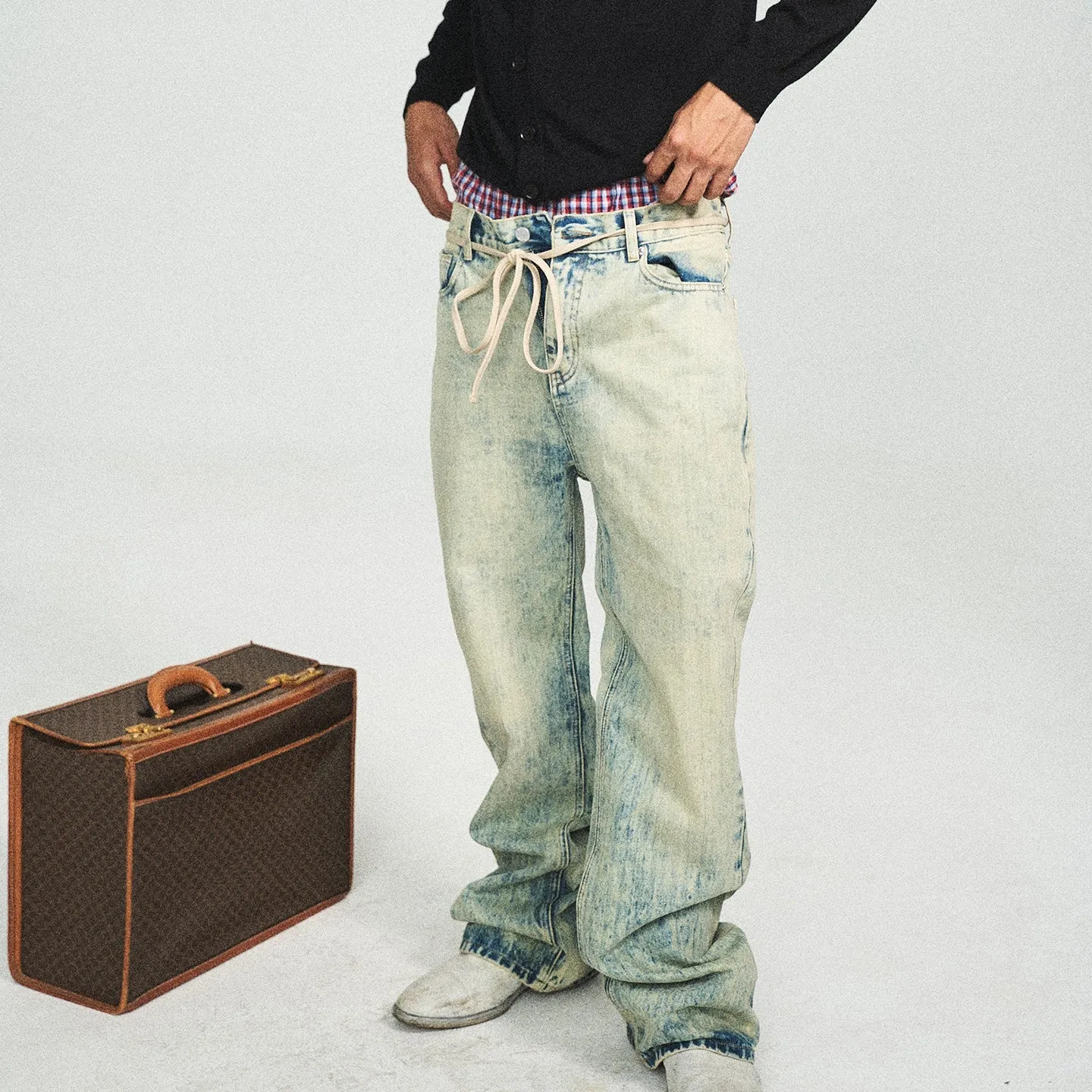 Retro Bamboo Wash Bootcut Jeans