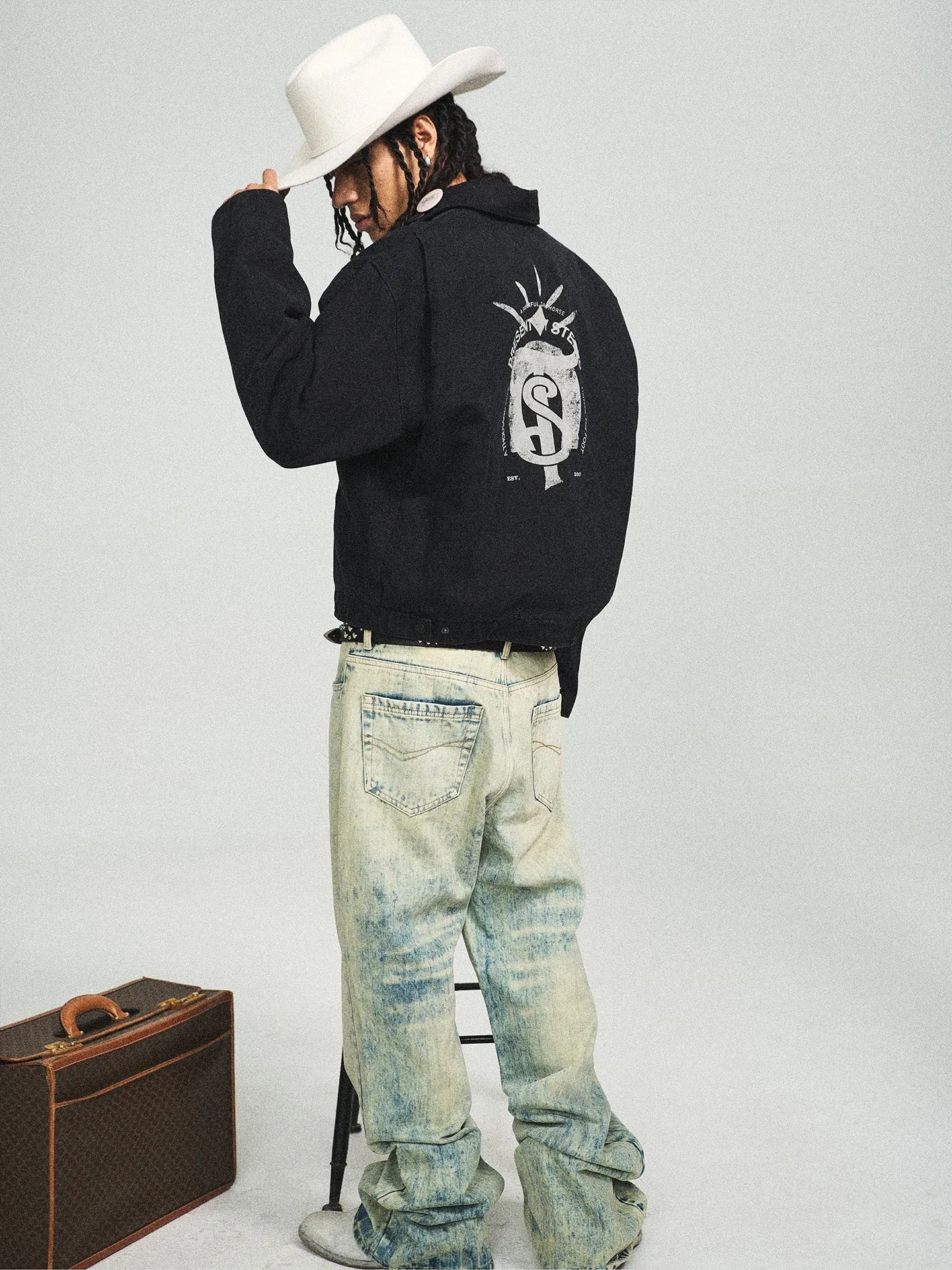Retro Bamboo Wash Bootcut Jeans
