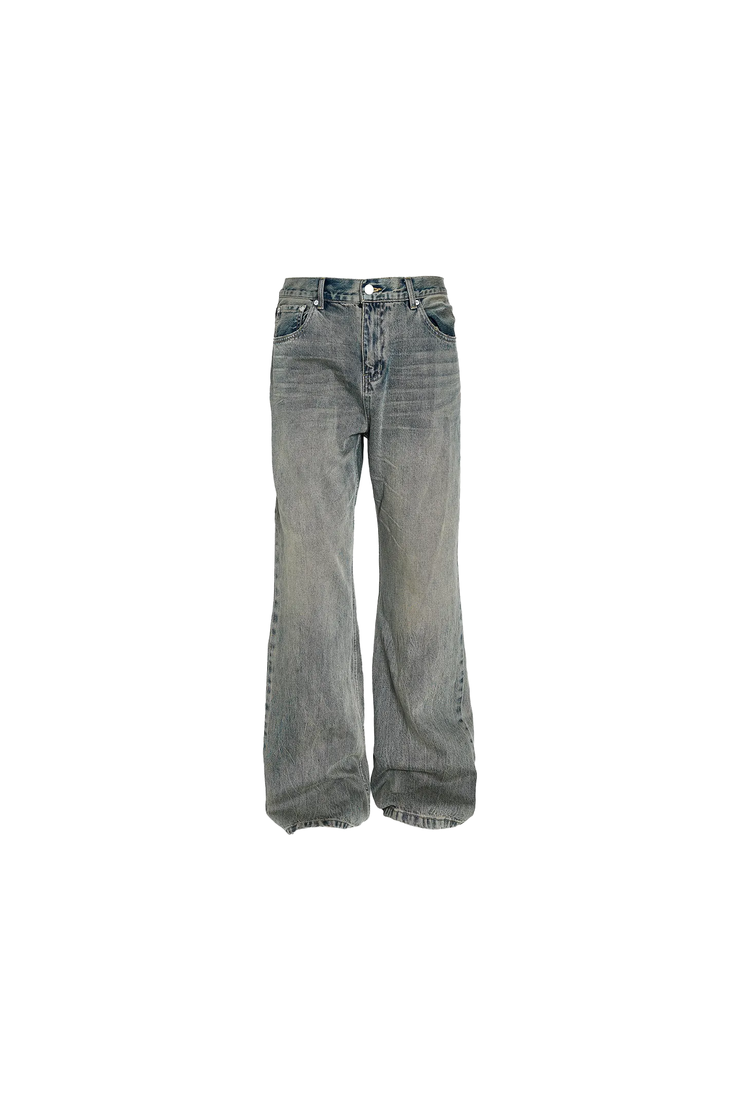 Retro Washed Straight Jeans