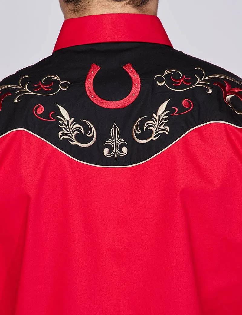 RODEO Men's Western Embroidery Shirt PS500-528