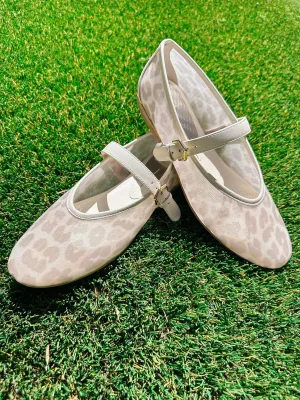 ROSLYN LEOPARD MESH BALLET FLAT