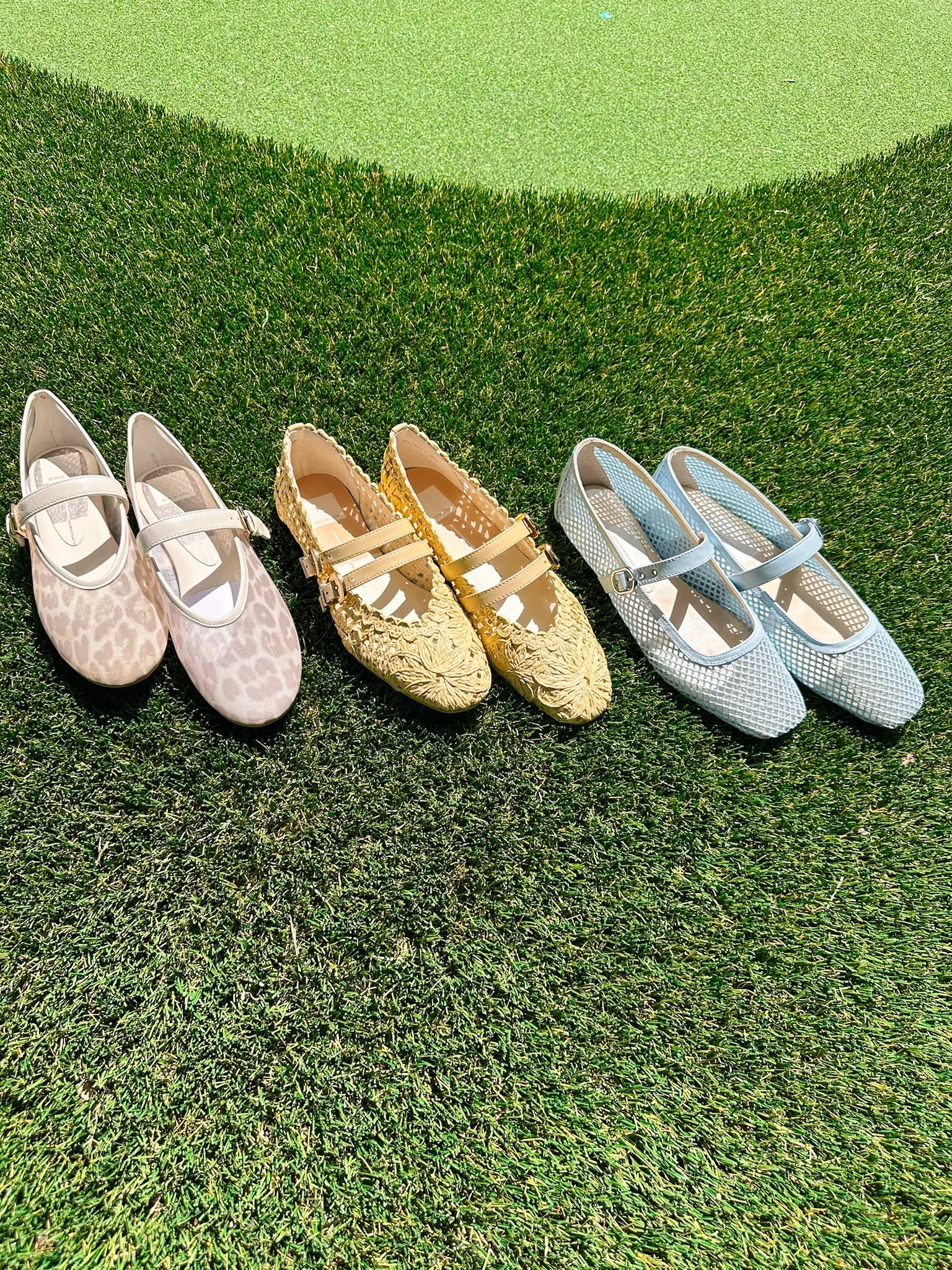 ROSLYN LEOPARD MESH BALLET FLAT
