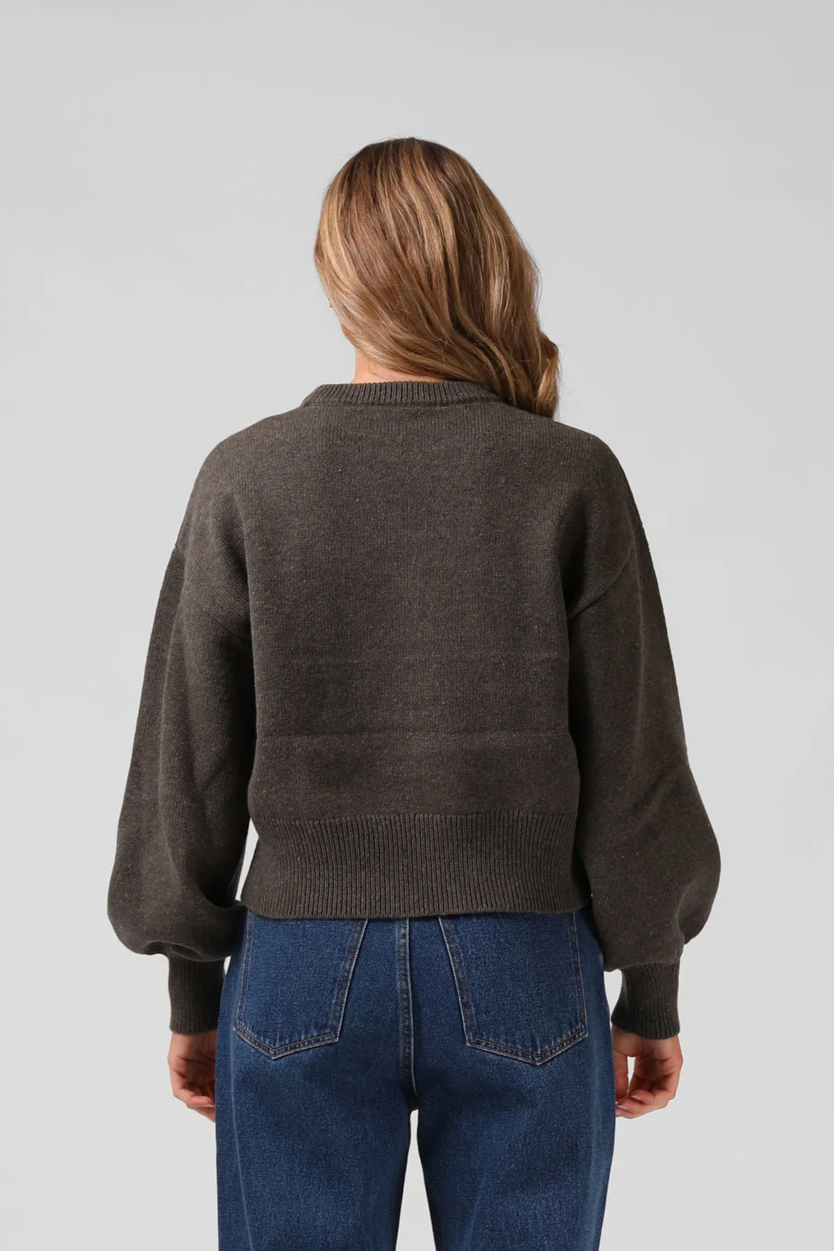 RPM Ayla Varsity Knit Khaki