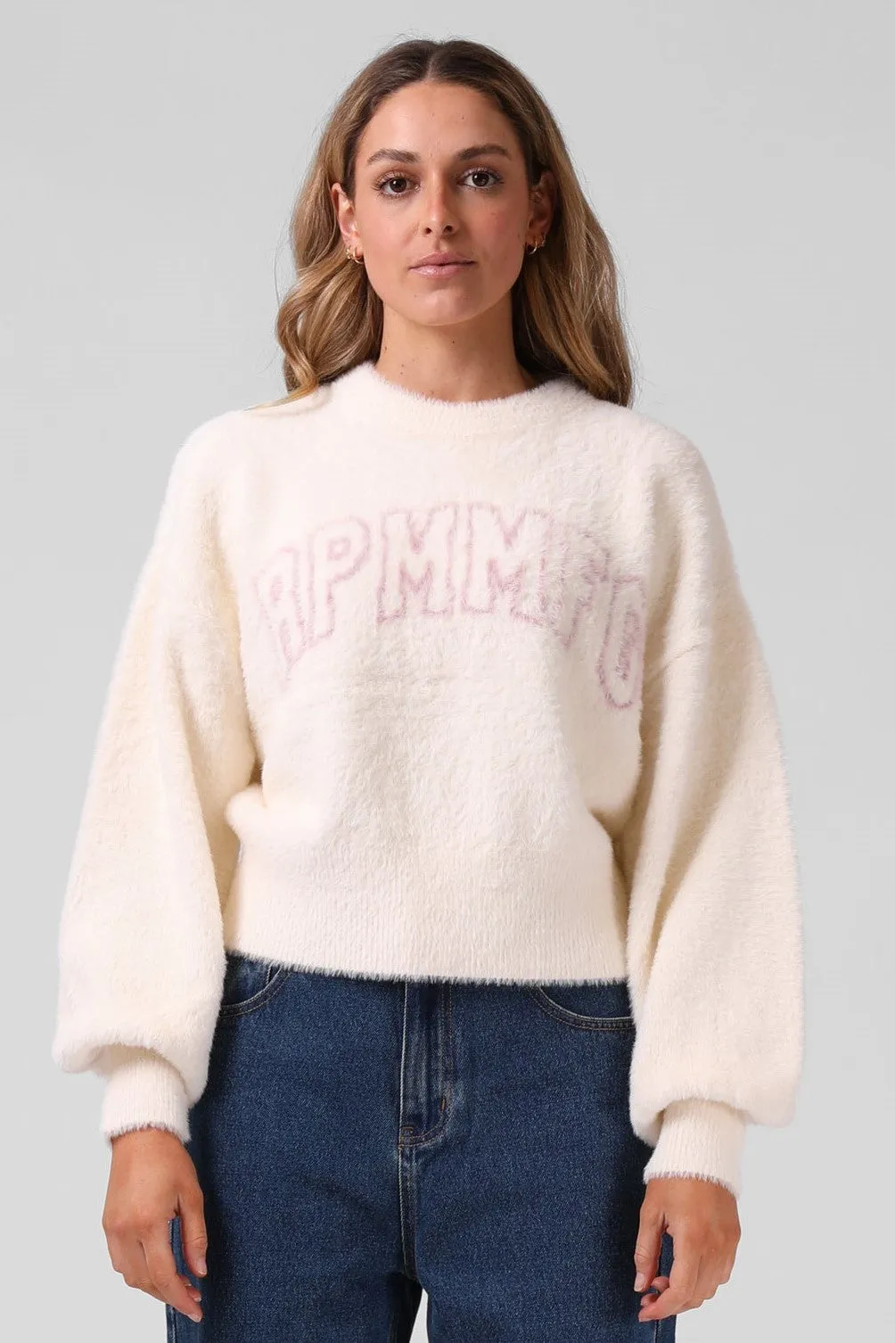 RPM Bella Fluffy Knit Cream