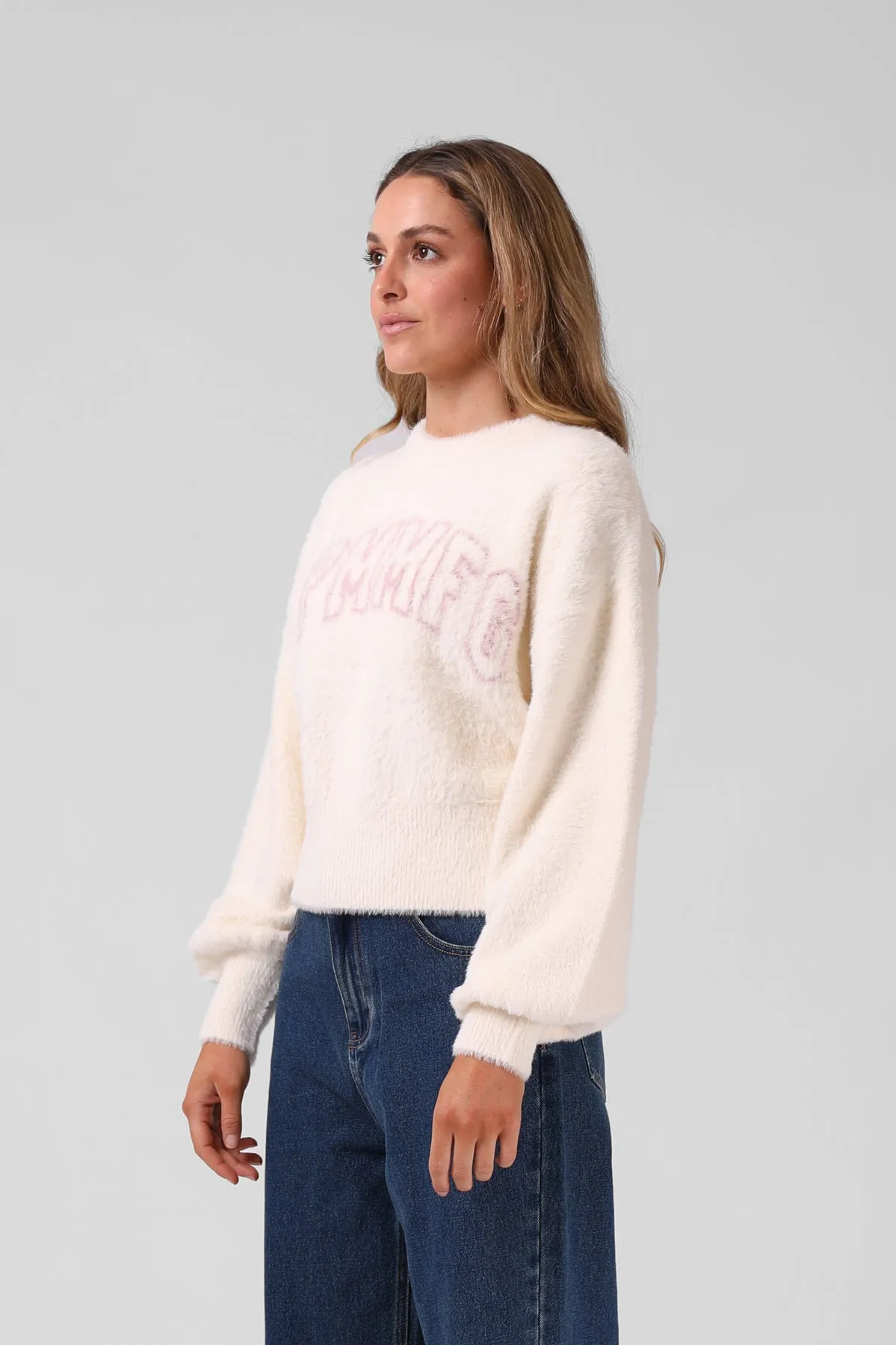 RPM Bella Fluffy Knit Cream