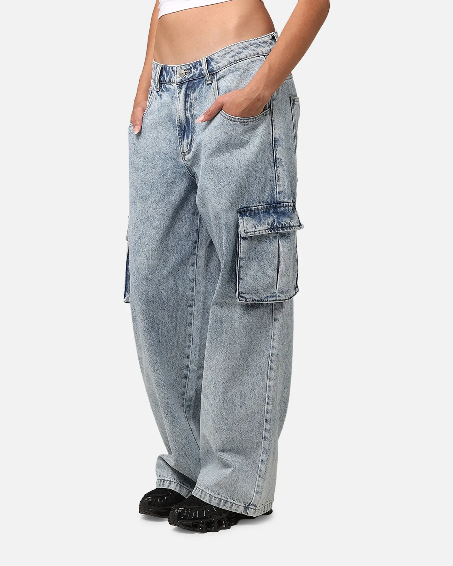 Saint Morta Cargo Jeans Light Blue