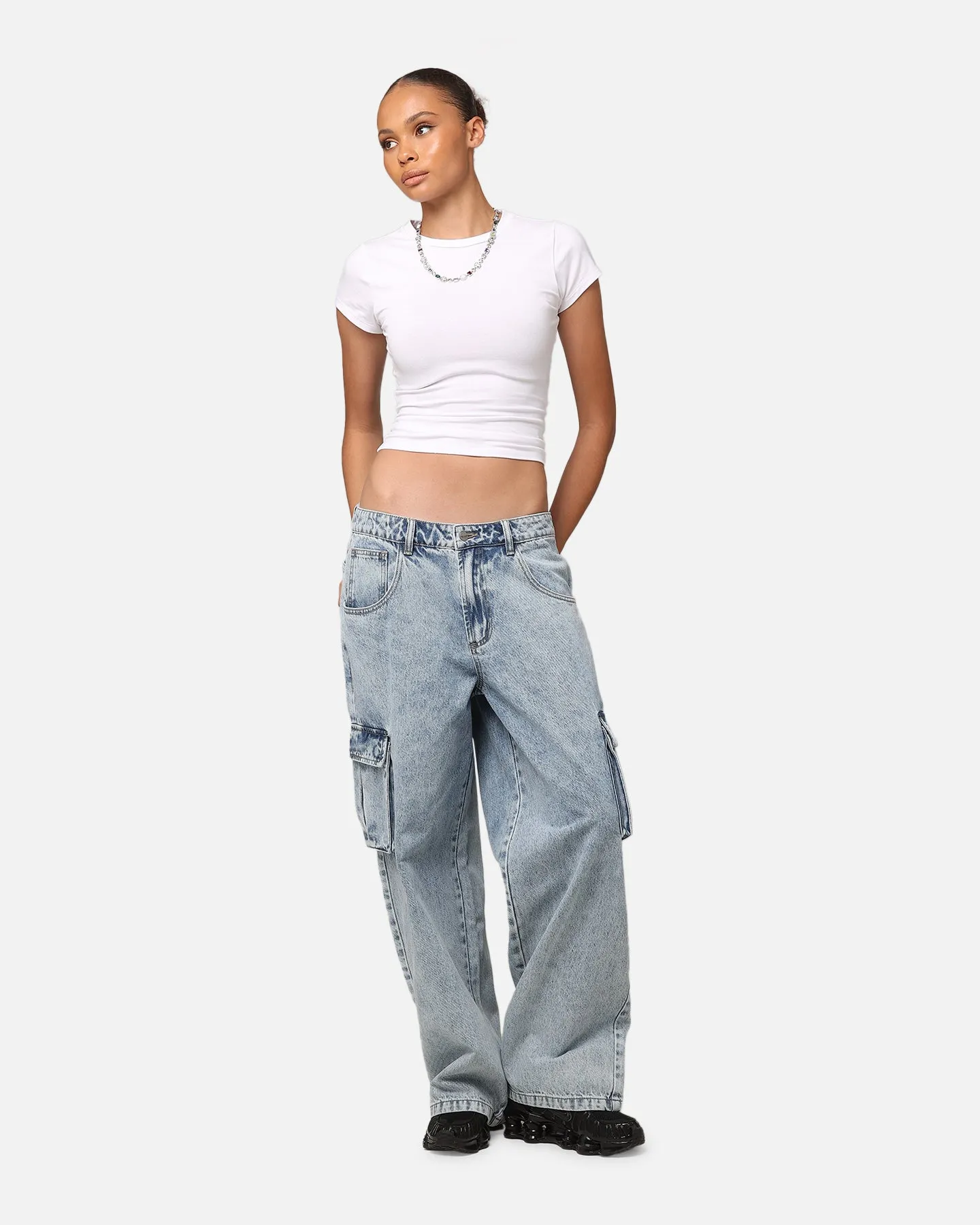 Saint Morta Cargo Jeans Light Blue