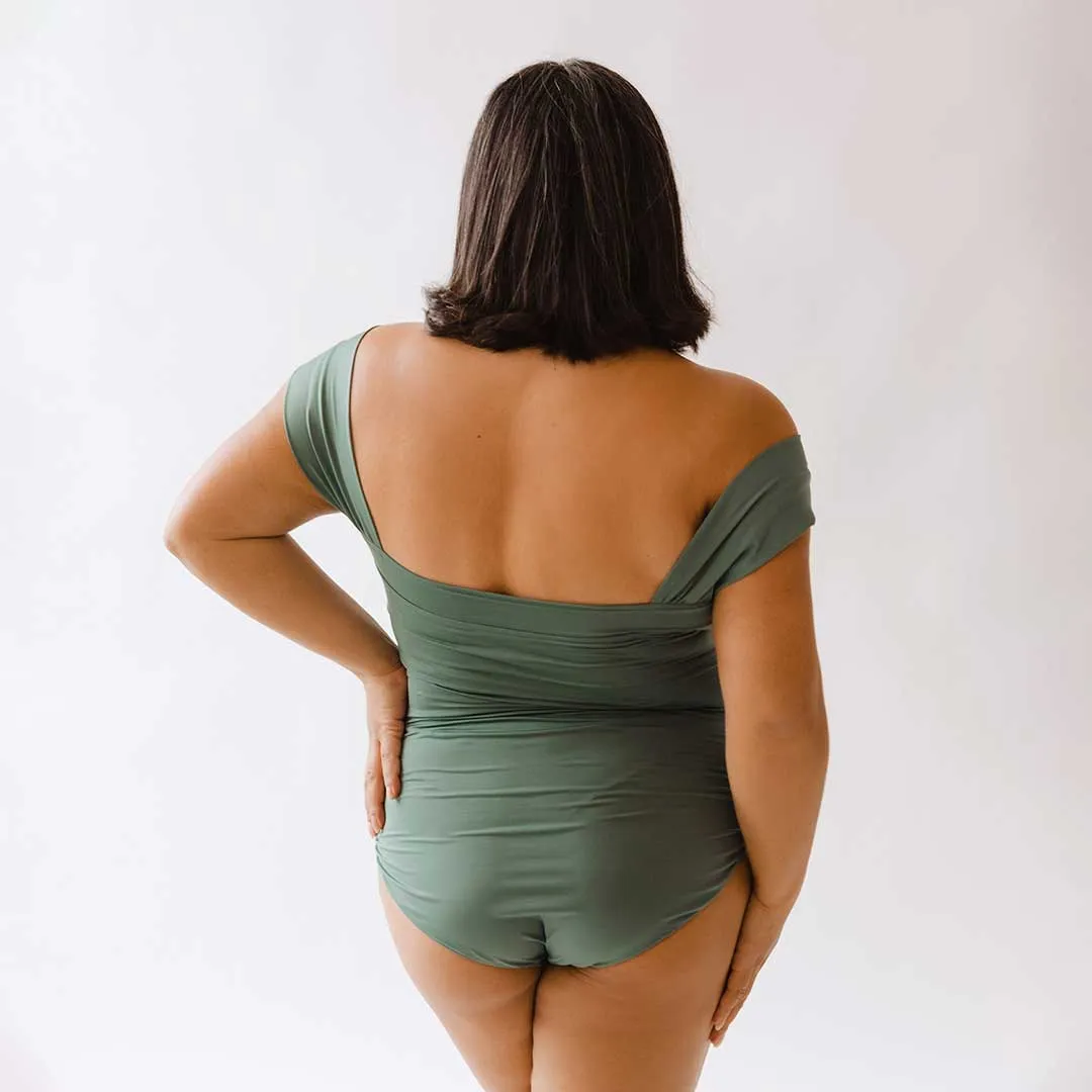 Sea Salt Off Shoulder One-Piece