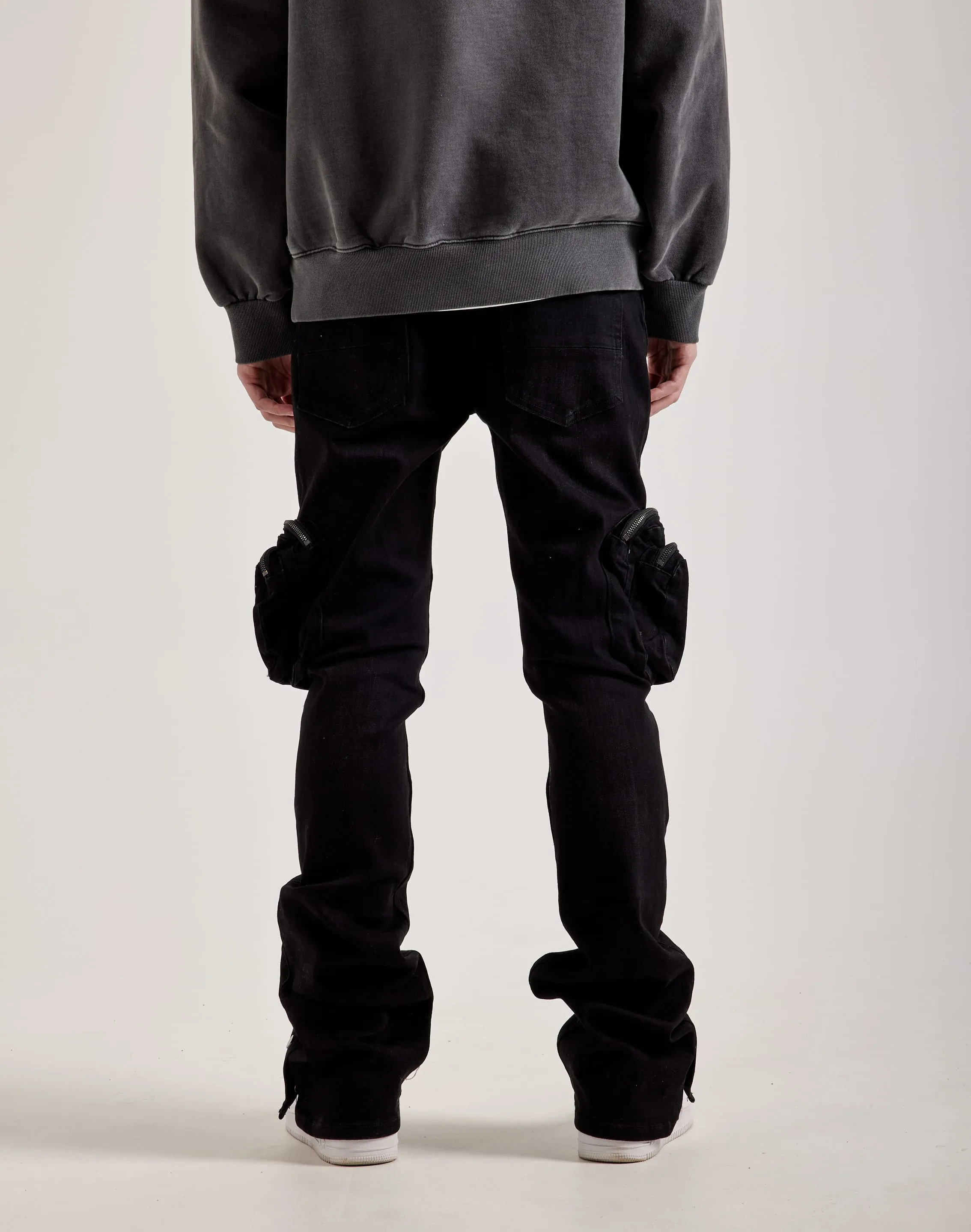 Serenede Dua Stacked Cargo Jeans