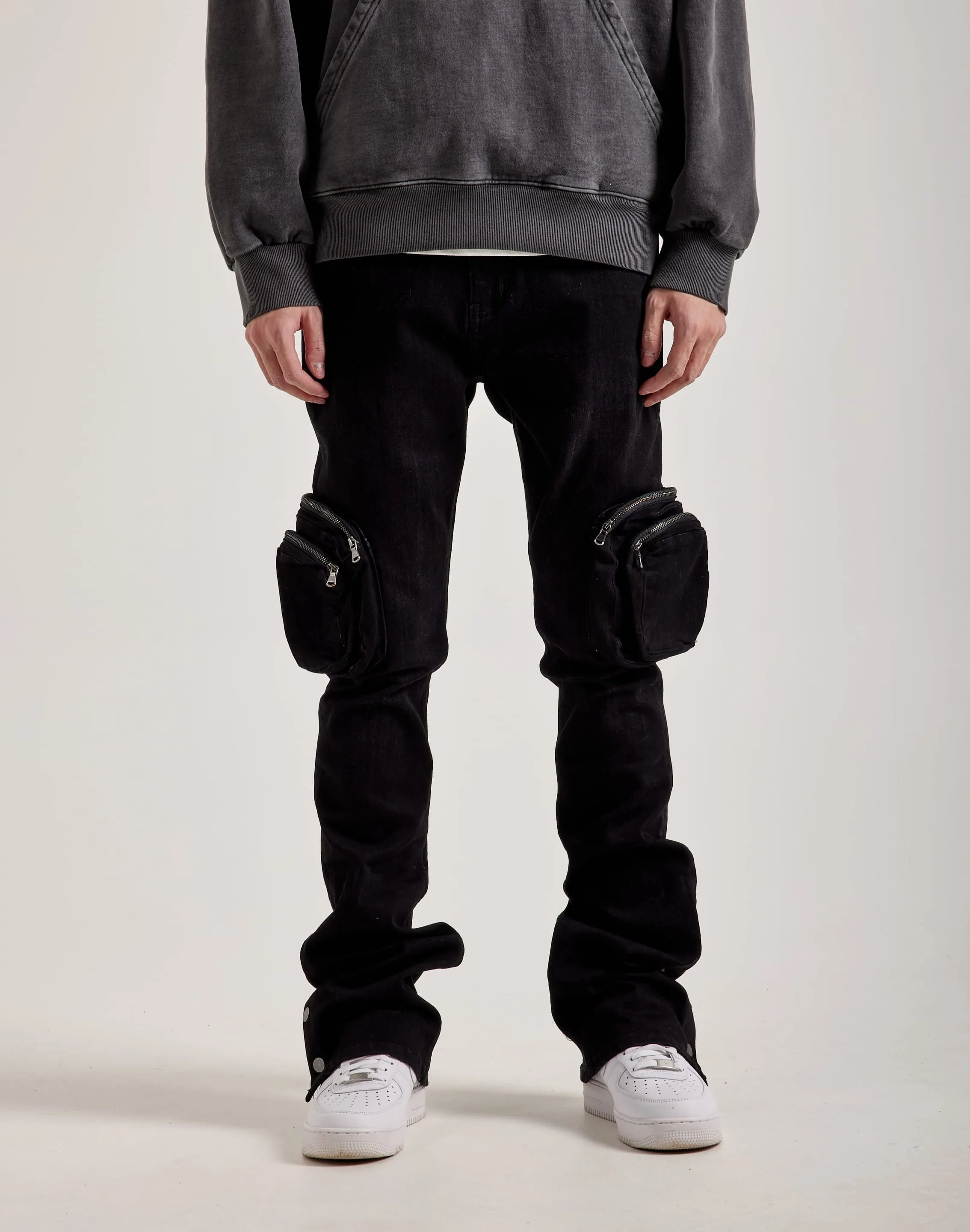 Serenede Dua Stacked Cargo Jeans